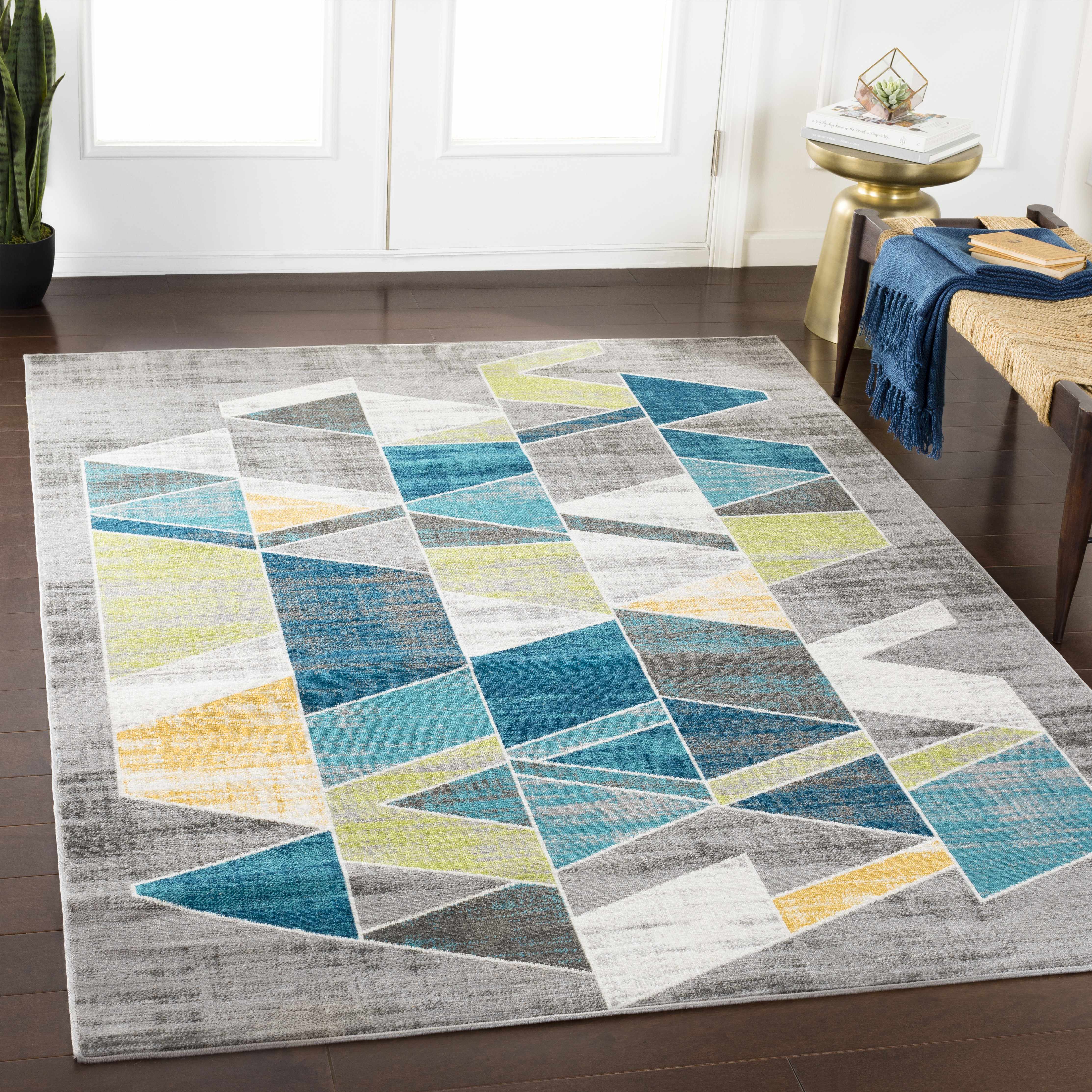 Hessel 5'3in x 7'7in Modern Area Rug - Hauteloom