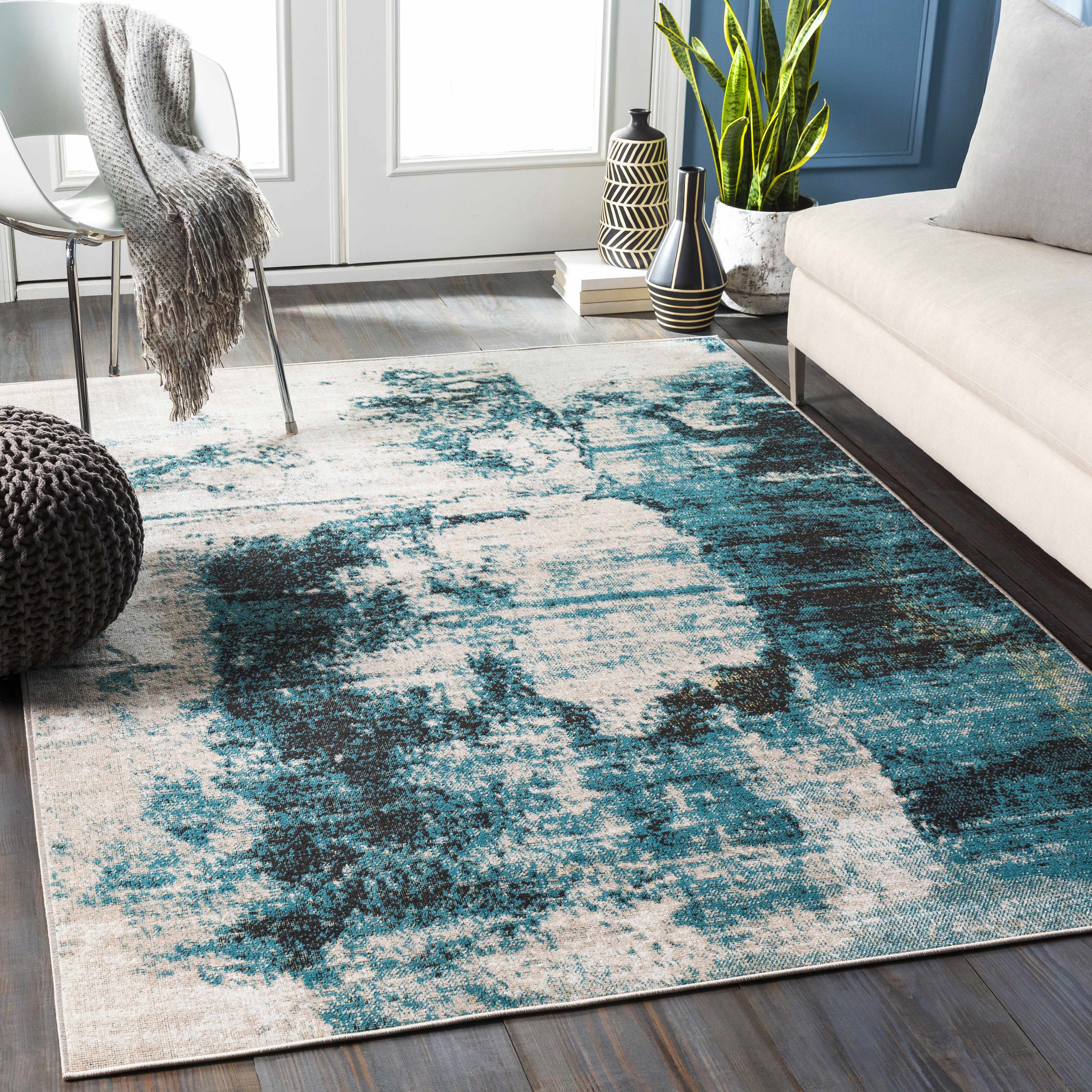 Oatman 2' x 2'11in Modern Area Rug - Hauteloom