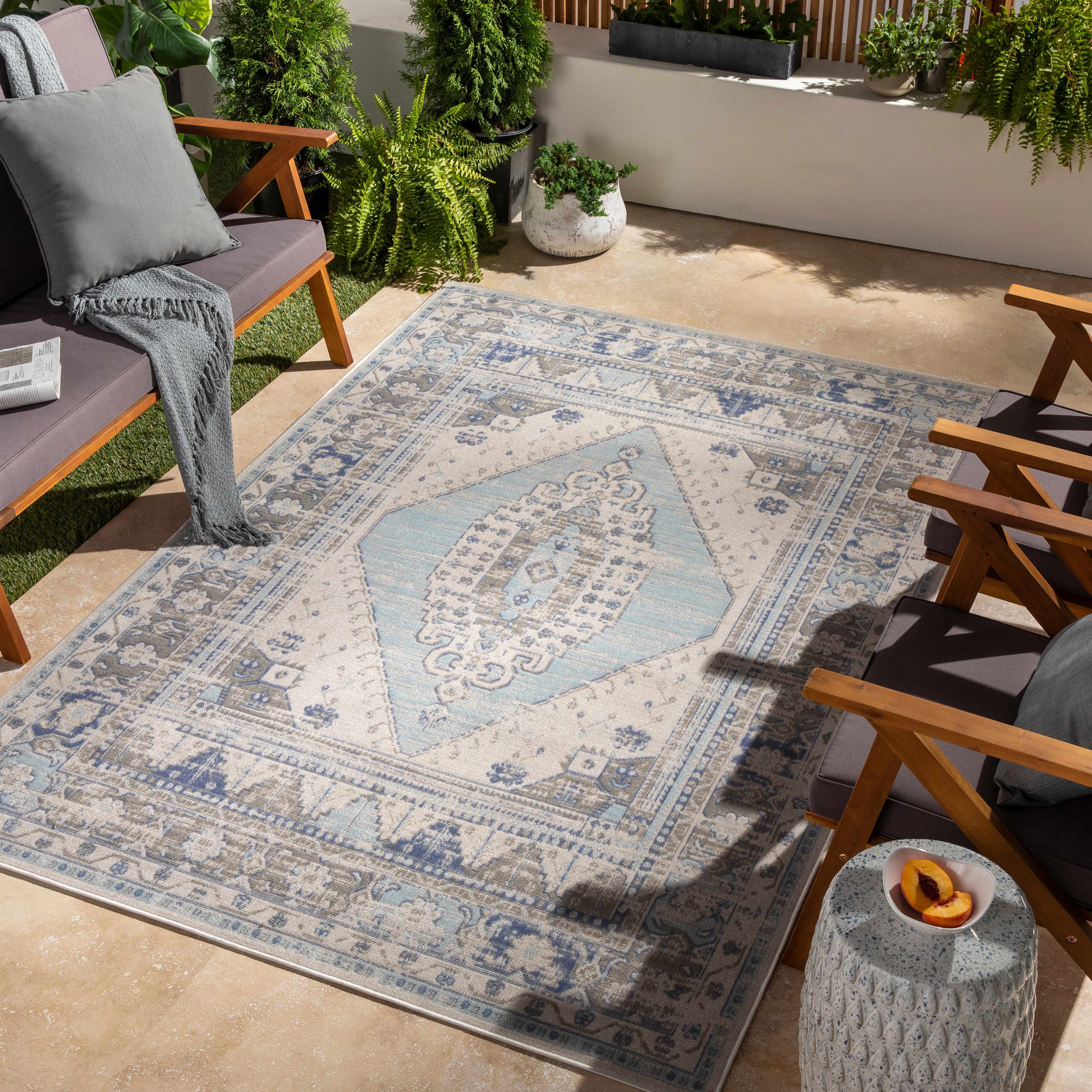 Cagamotan 7'10in x 10'2in Updated Traditional Farmhouse Area Rug - Hauteloom