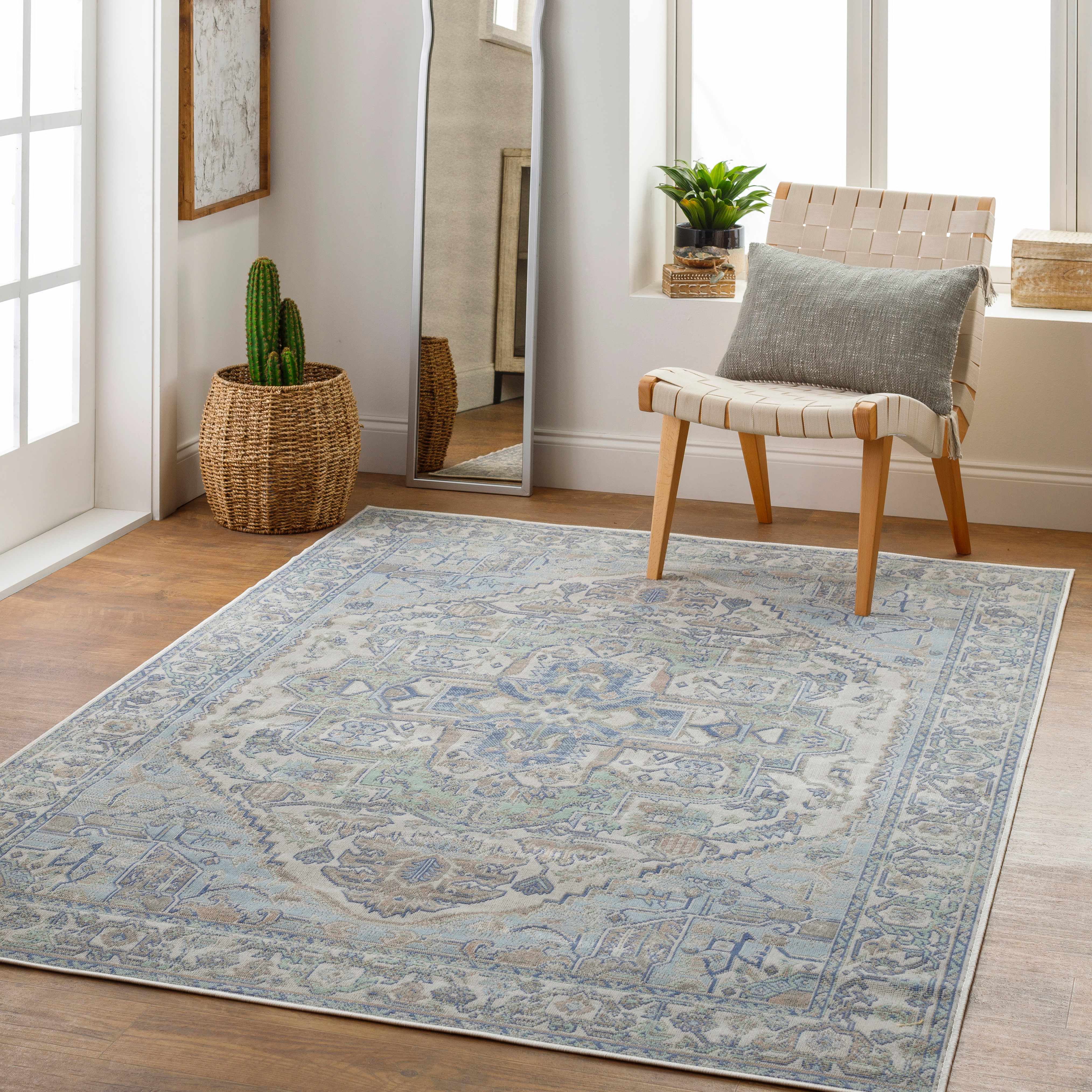 Lugus 7'10in x 10'2in Updated Traditional Farmhouse Area Rug - Hauteloom