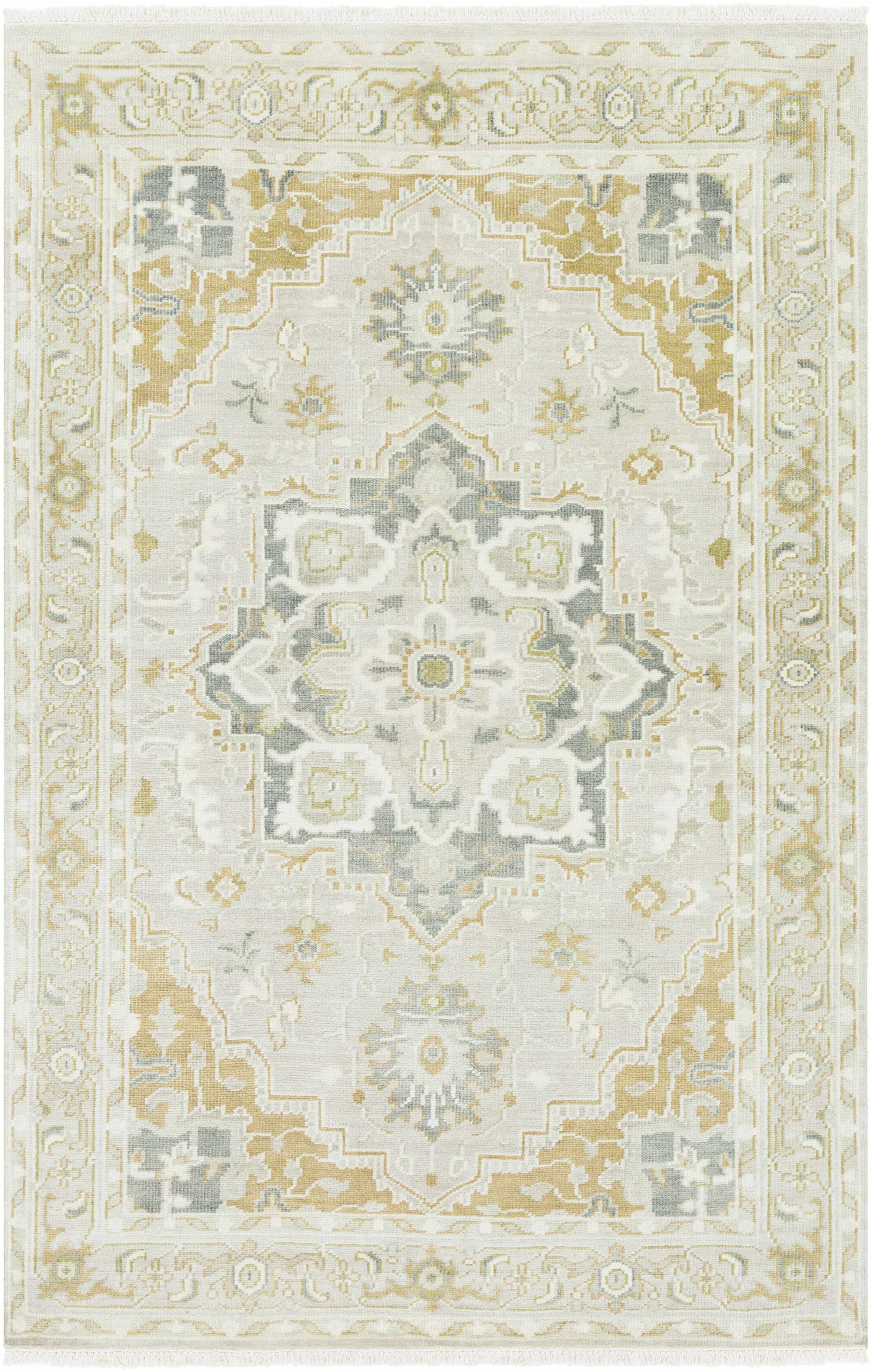 Convent 6' x 9' Traditional Wool Area Rug - Hauteloom