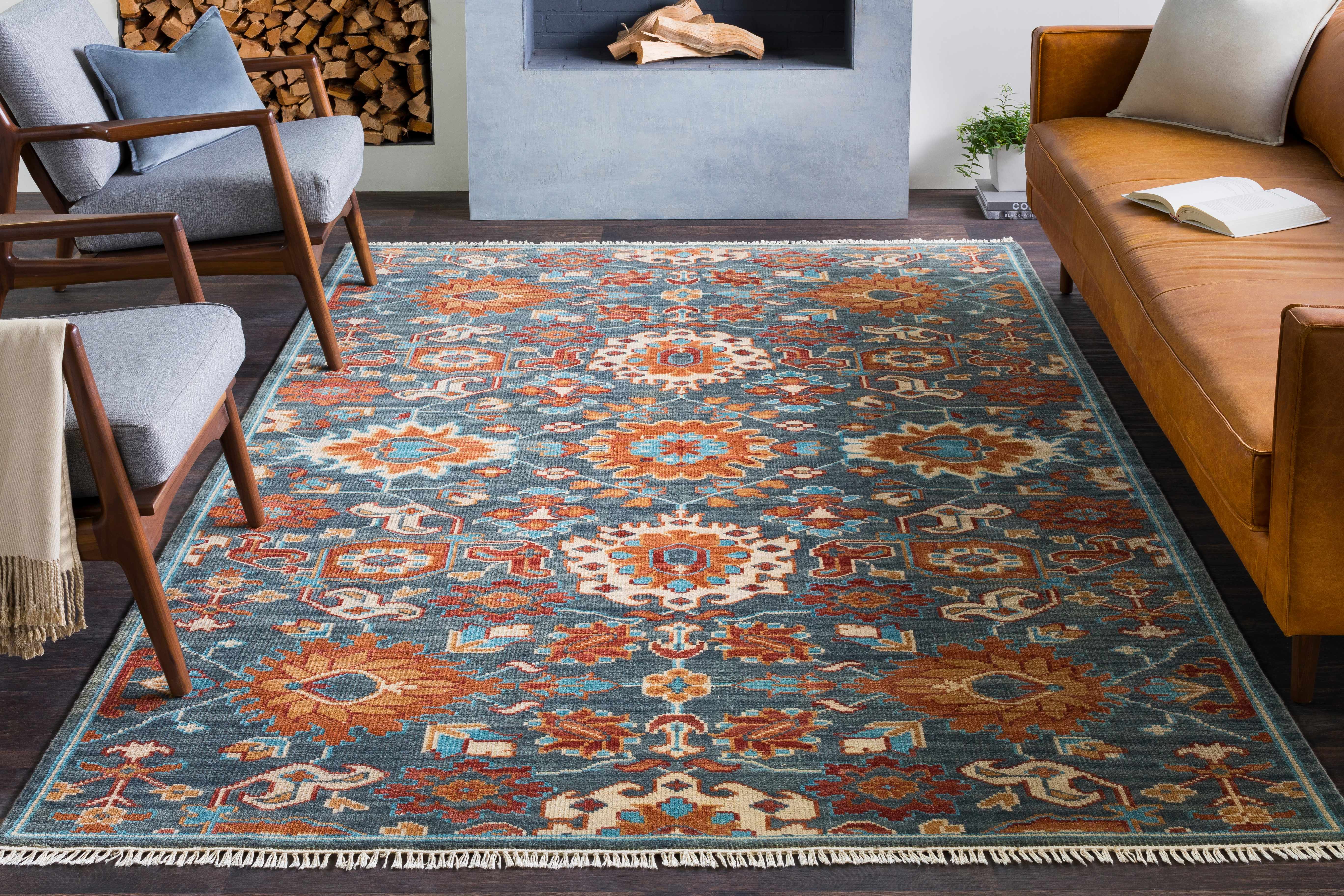 Birney 2' x 3' Traditional Wool Area Rug - Hauteloom