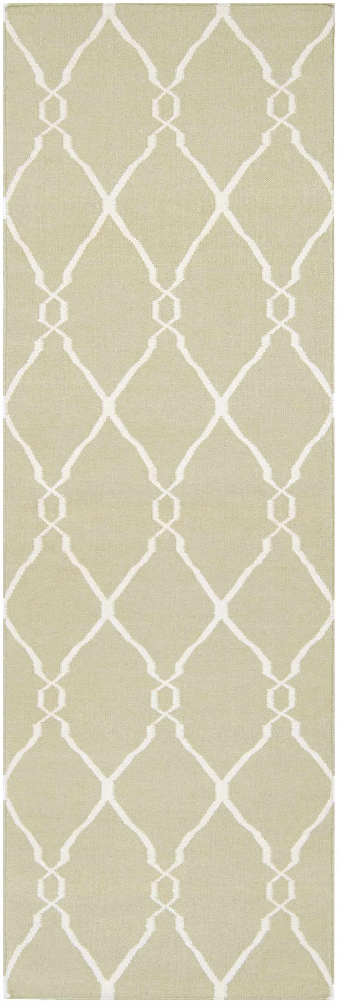 Niwot 2'6in x 8' Transitional Flat Weave Moroccan Wool Runner - Hauteloom