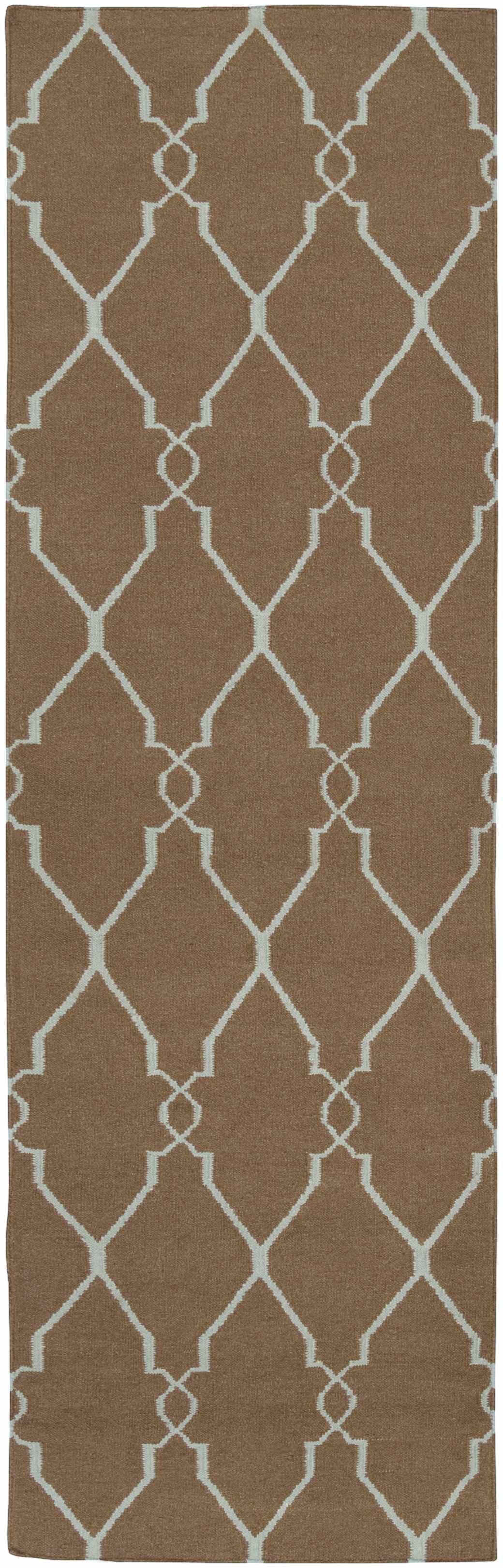 Frost 2'6in x 8' Transitional Flat Weave Moroccan Wool Runner - Hauteloom