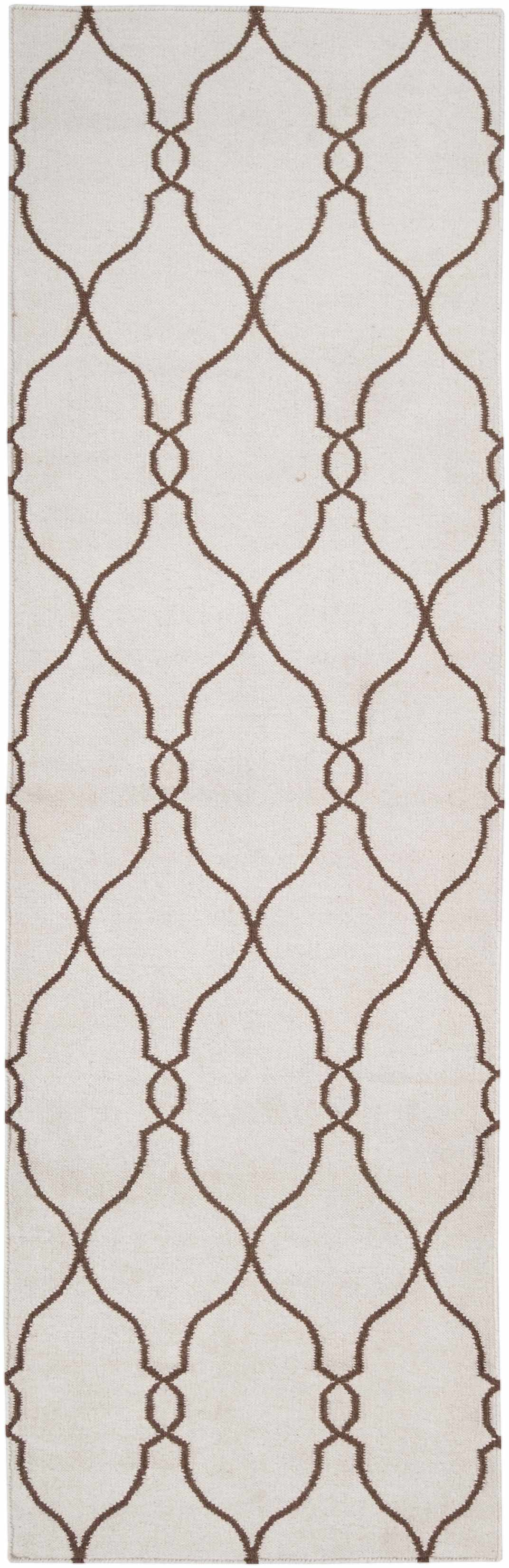 Tadley 2'6in x 8' Transitional Flat Weave Moroccan Wool Runner - Hauteloom