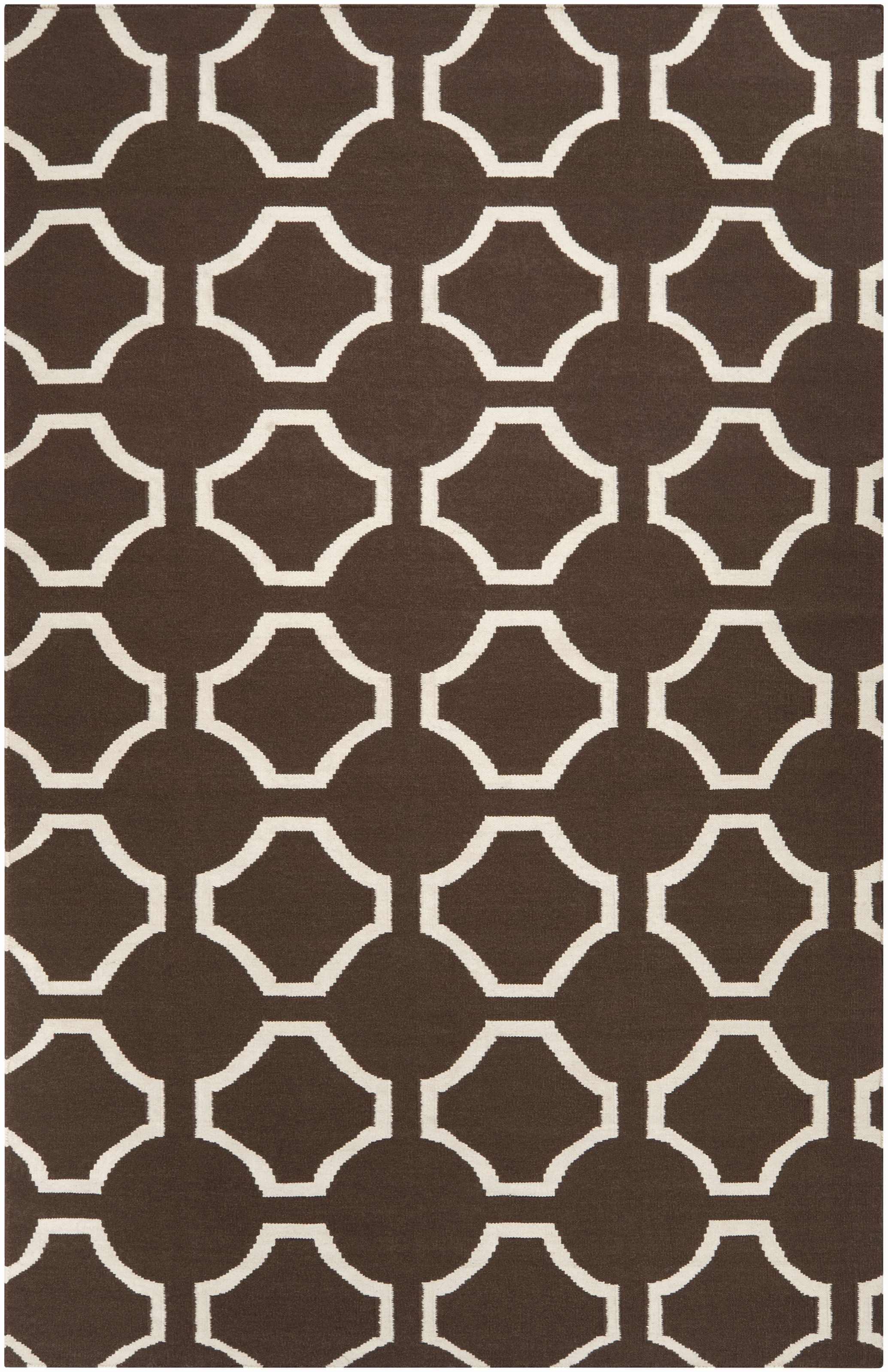 Sulligent 3'6in x 5'6in Transitional Flat Weave Moroccan Wool Area Rug - Hauteloom