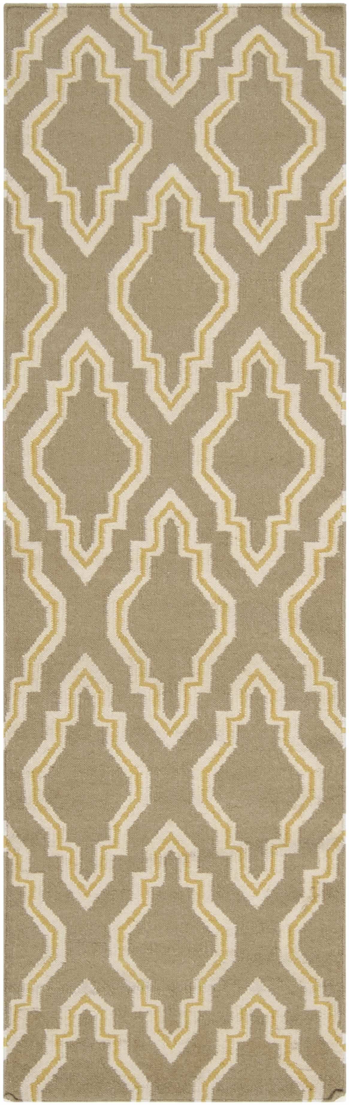 Morrowville 2'6in x 8' Transitional Modern Moroccan Flat Weave Wool Runner - Hauteloom