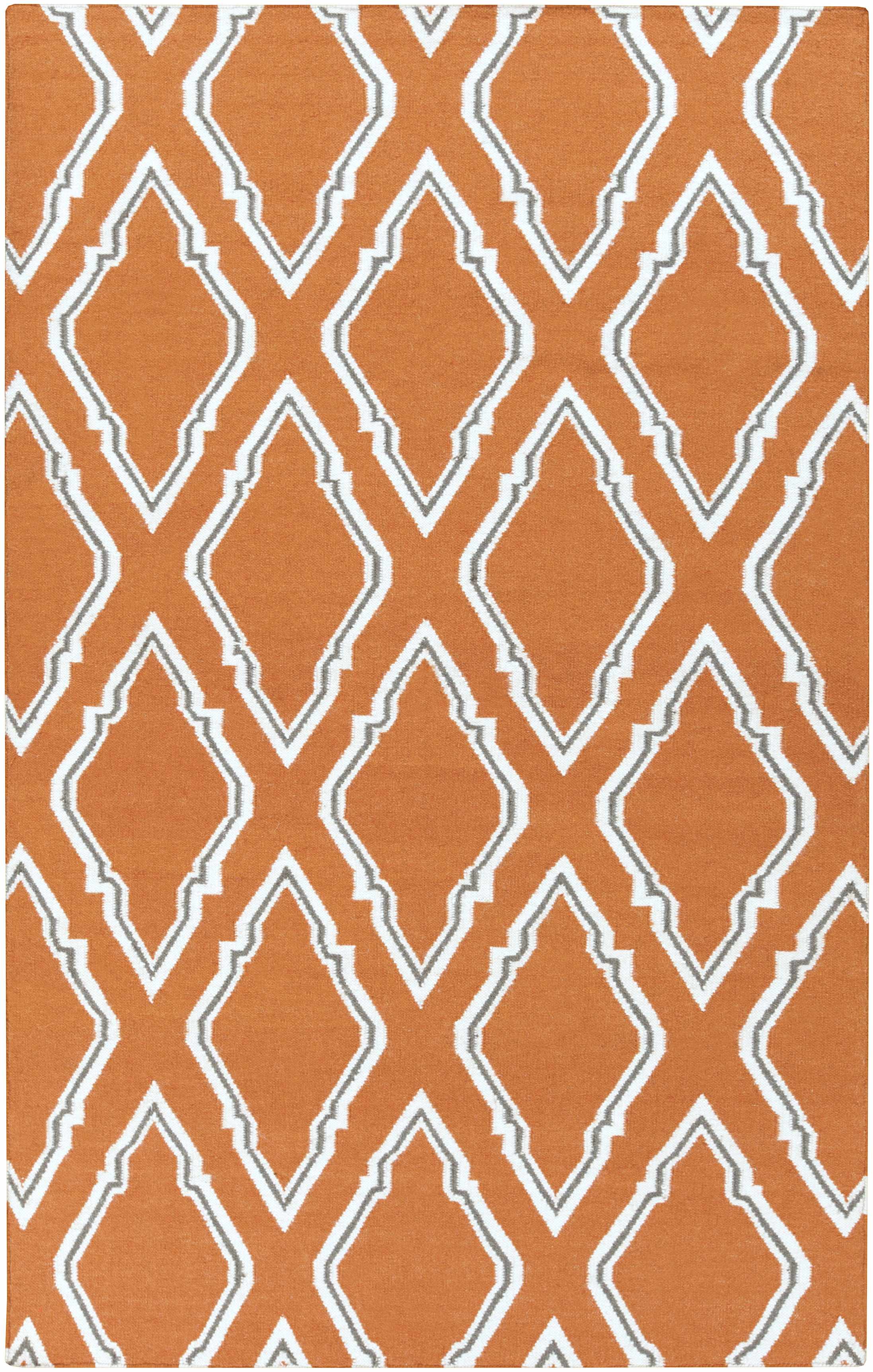 Isanti 8' x 11' Transitional Flat Weave Moroccan Trellis Wool Area Rug - Hauteloom