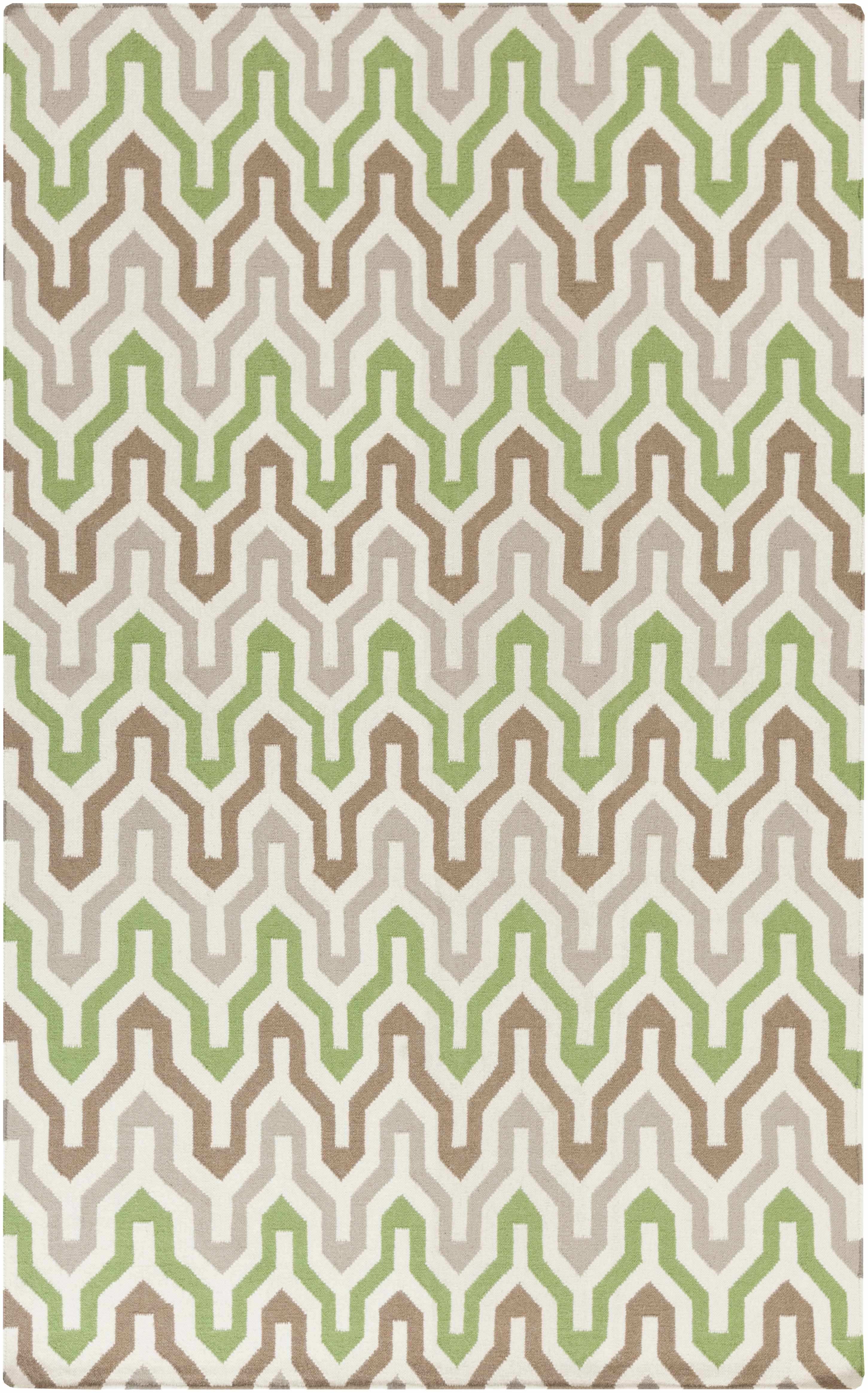 Penryn 8' x 11' Transitional Flatweave Moroccan Trellis Wool Area Rug - Hauteloom