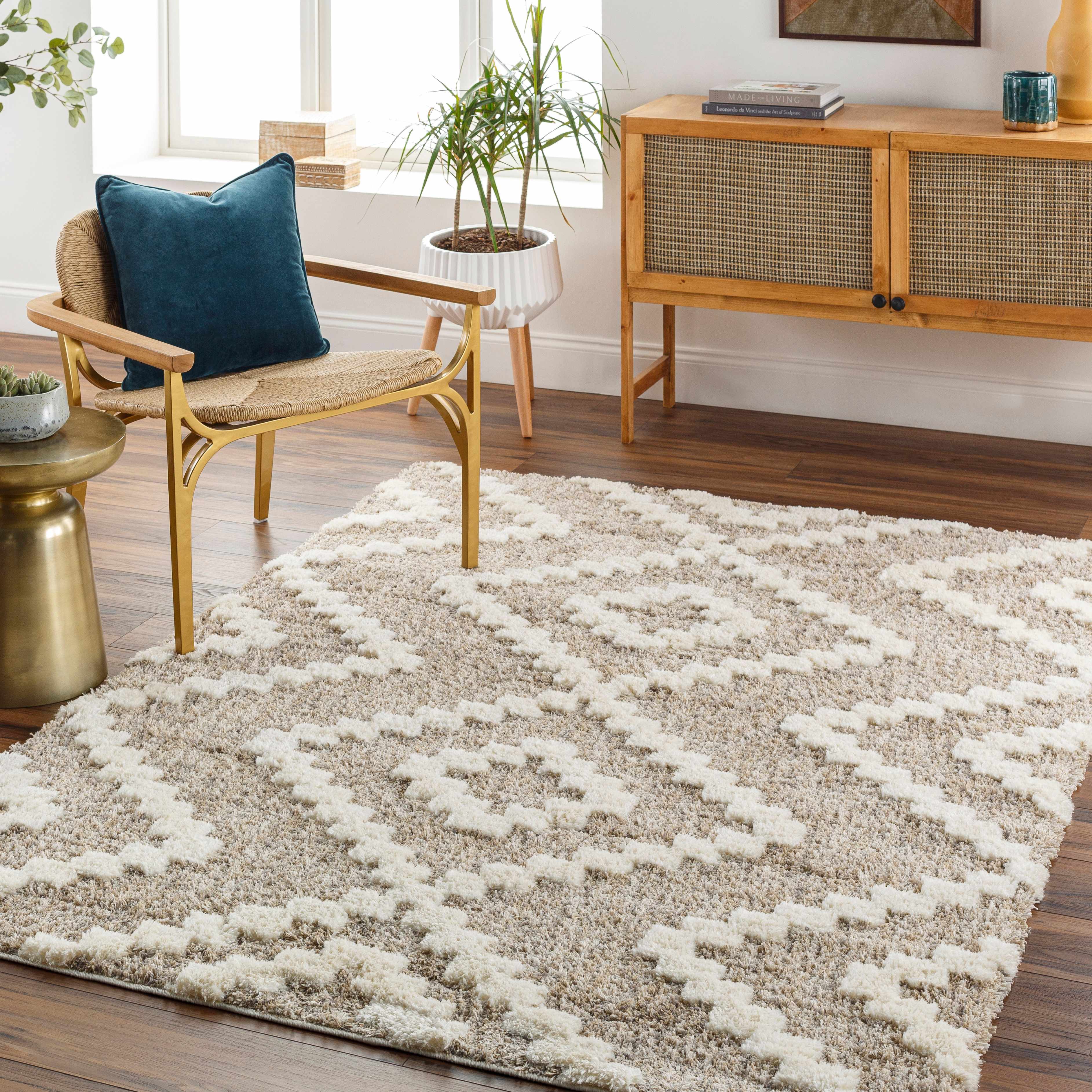 Rian 5'3in x 7' Area Rug - Hauteloom