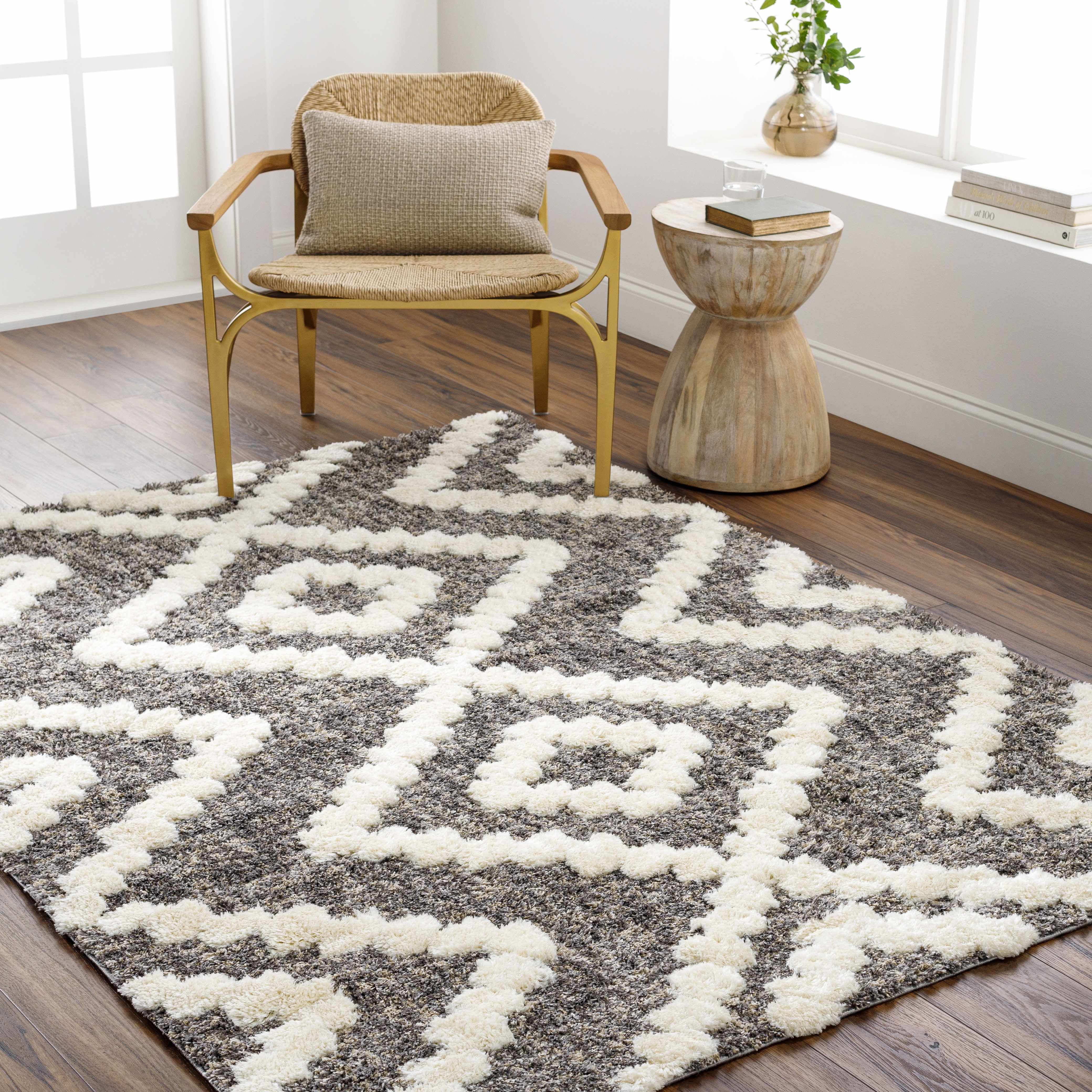 Rian 5'3in x 7' Area Rug - Hauteloom