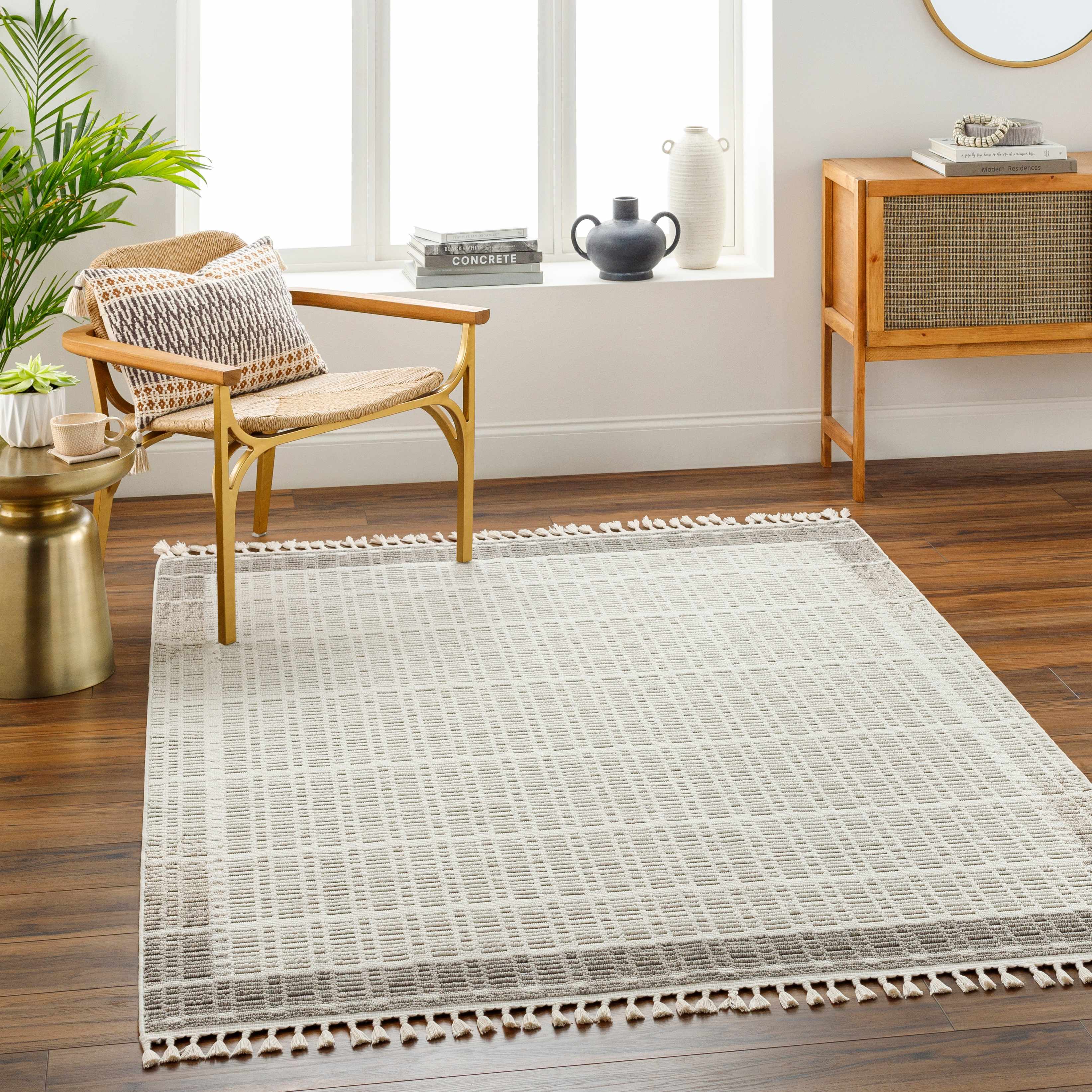 Ajda 6'7in x 9' Area Rug - Hauteloom