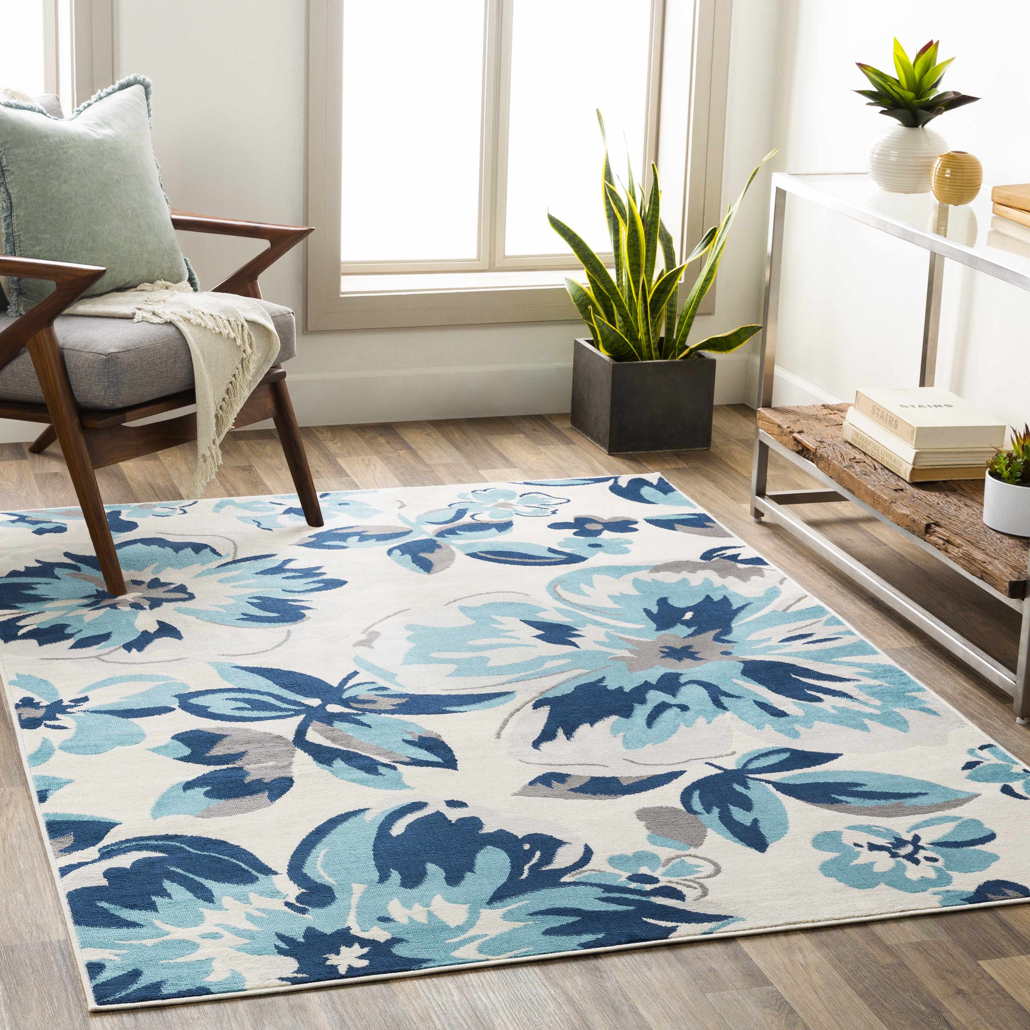 Sidman 7'10in x 10' Modern Area Rug - Hauteloom