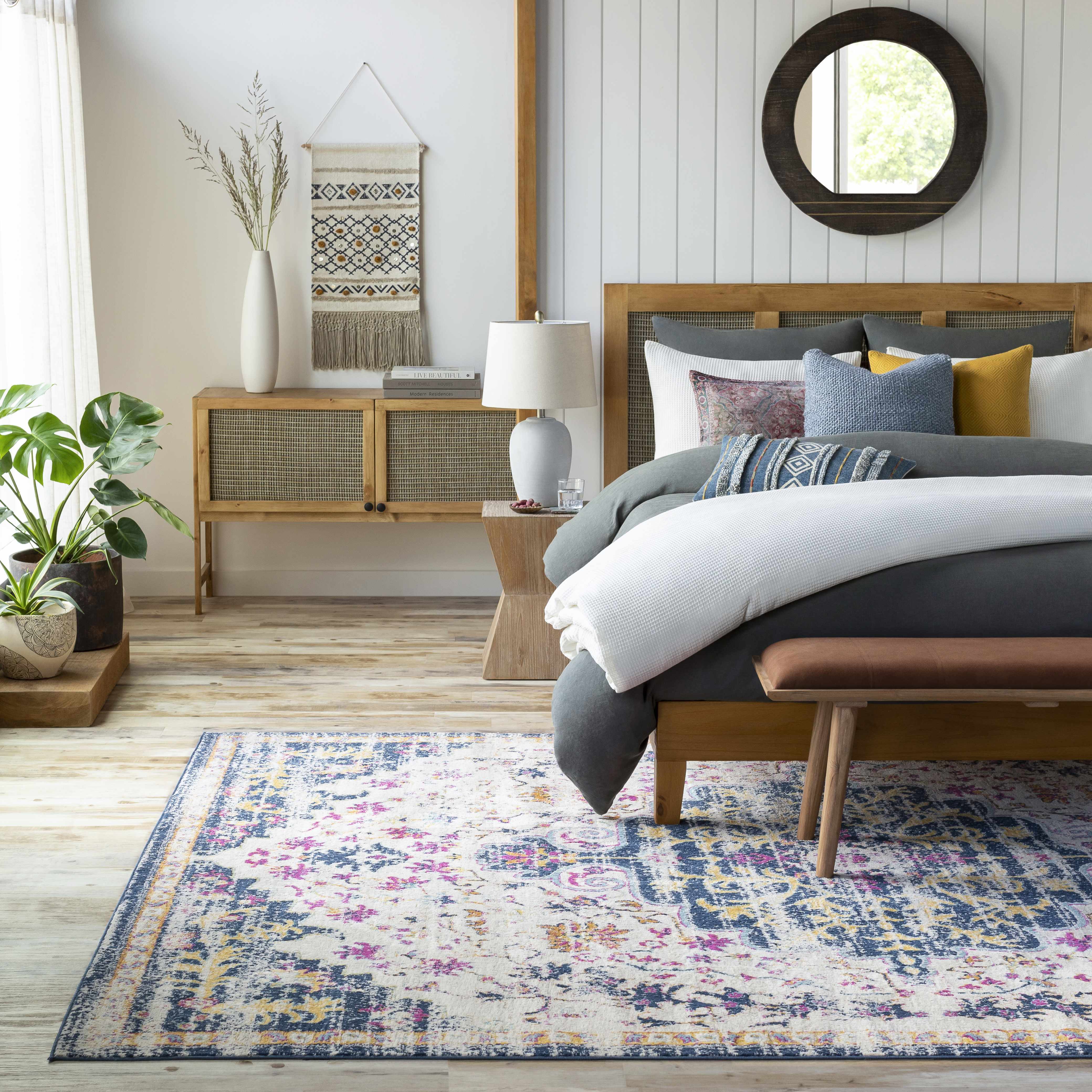 Trevallyn 5'3in x 7'1in Traditional Area Rug - Hauteloom