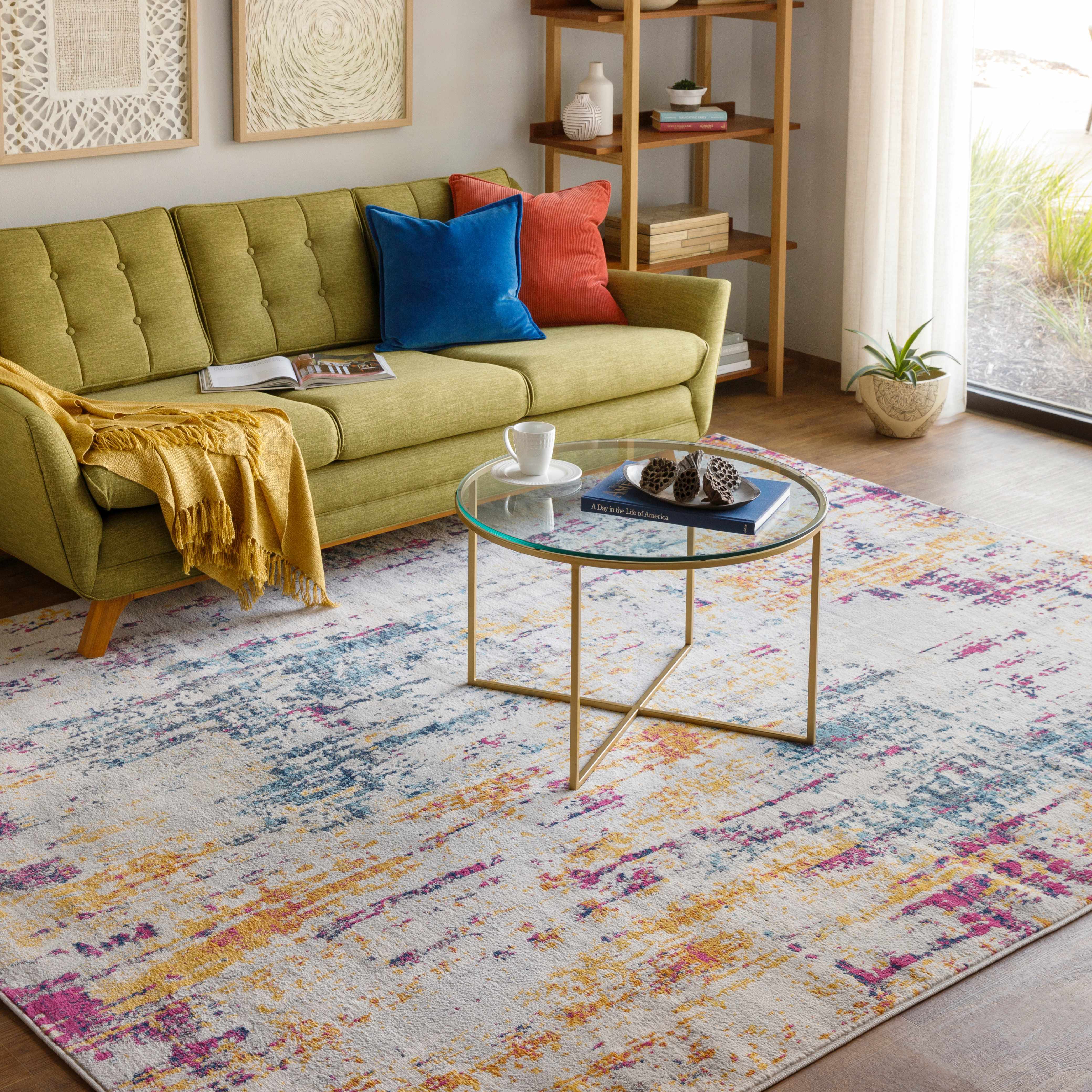 Zellwood 6'7in x 9' Modern Area Rug - Hauteloom
