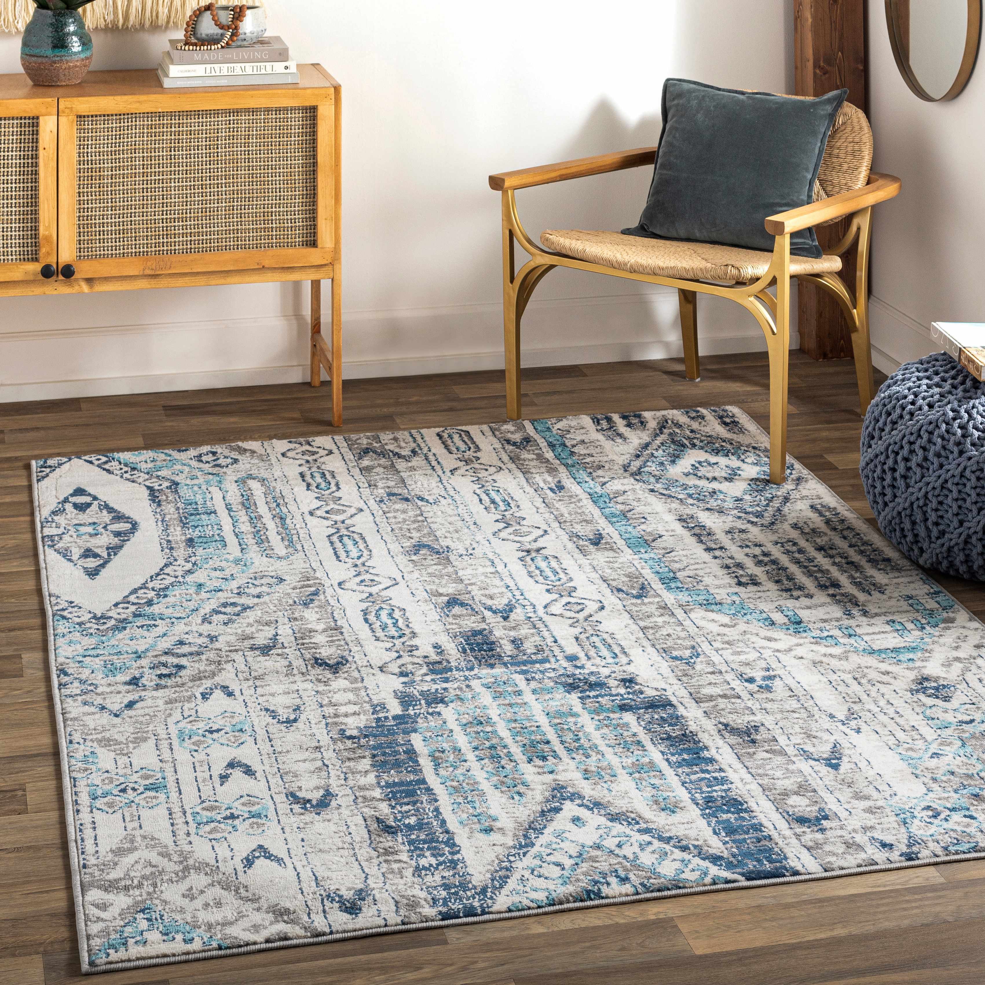 Haddenham 6'7in x 9' Area Rug - Hauteloom