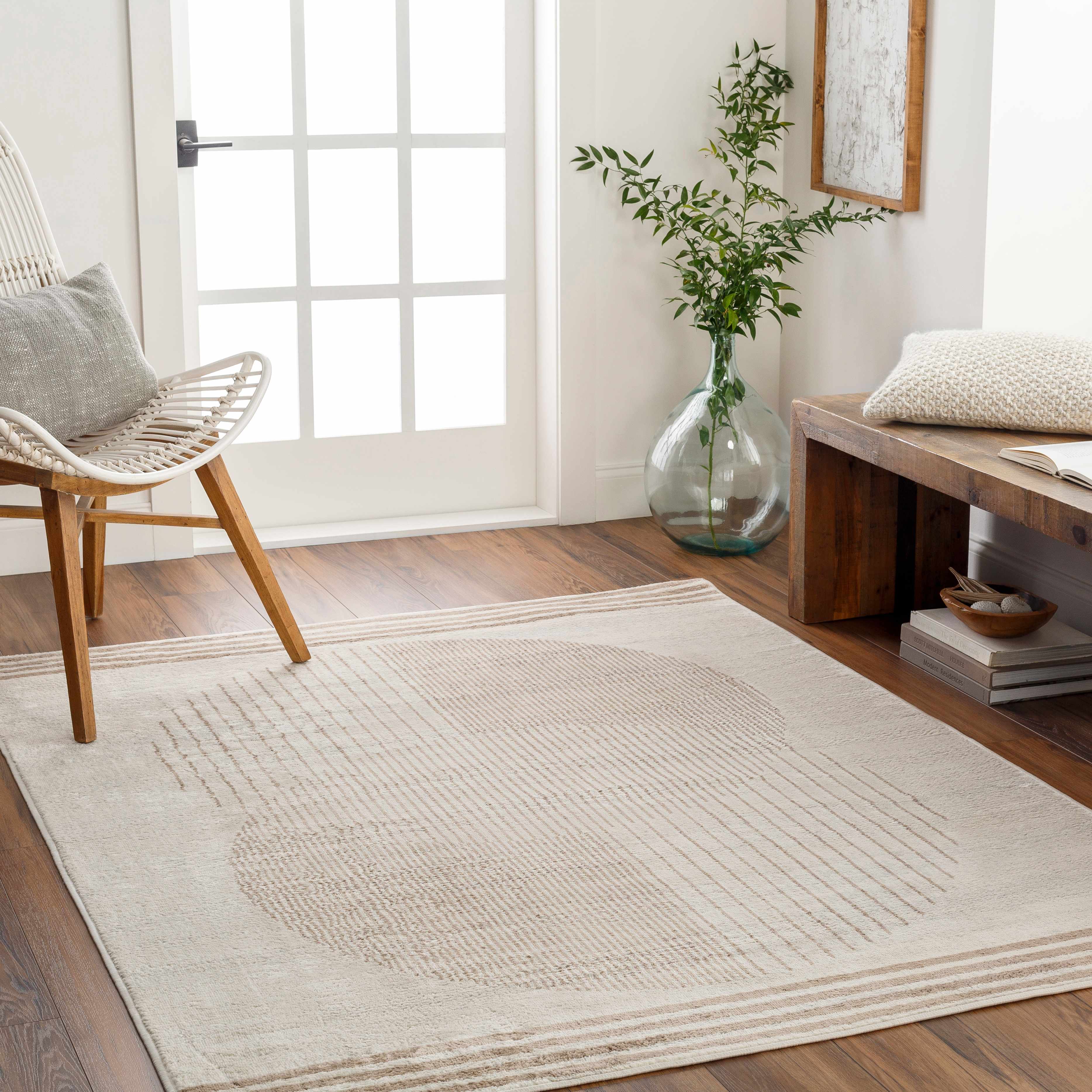 Reda 7'10in x 10' Modern Updated Traditional Farmhouse Area Rug - Hauteloom