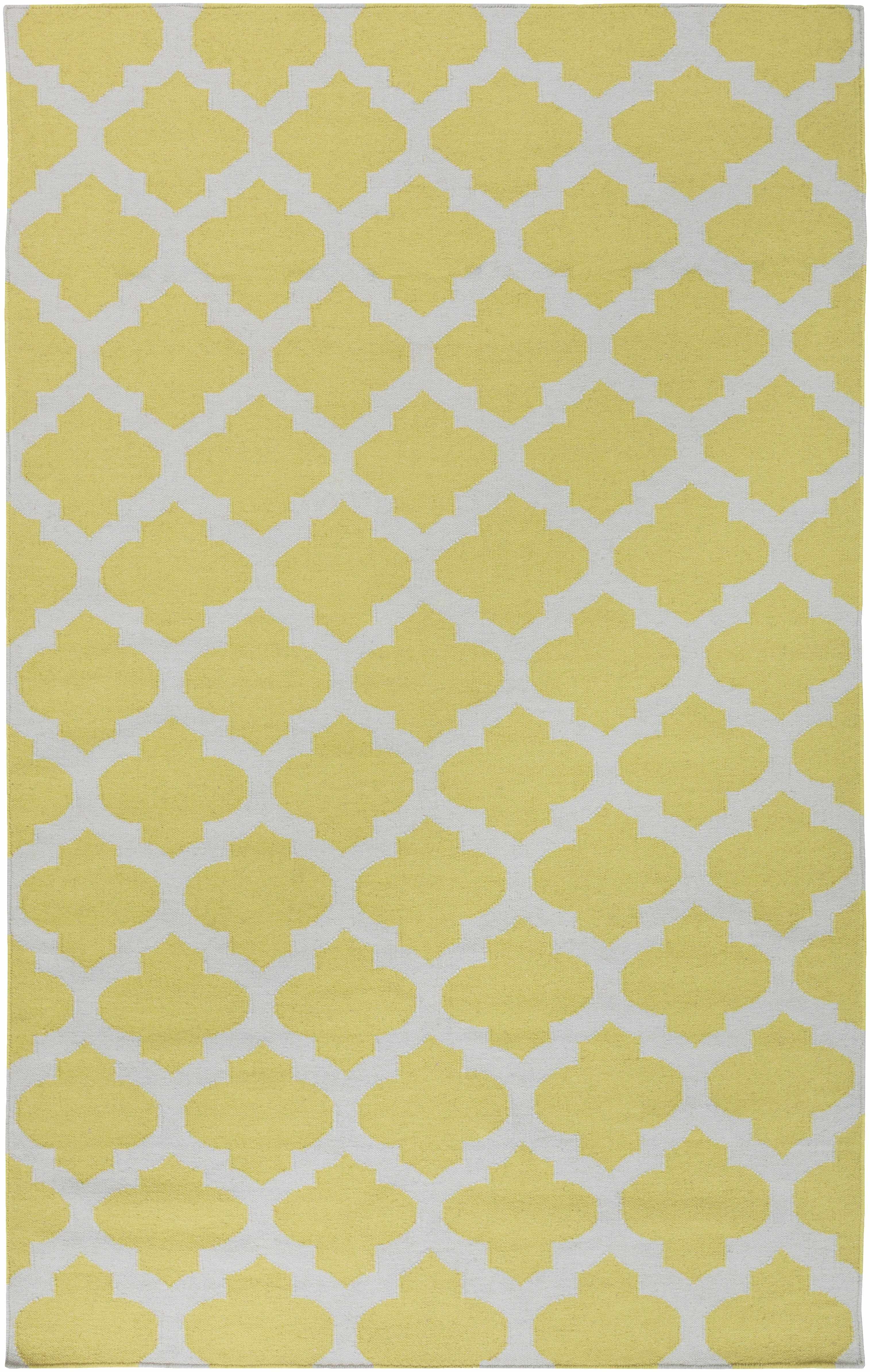 Toccoa 8' x 11' Transitional Flat Weave Moroccan Trellis Wool Area Rug - Hauteloom