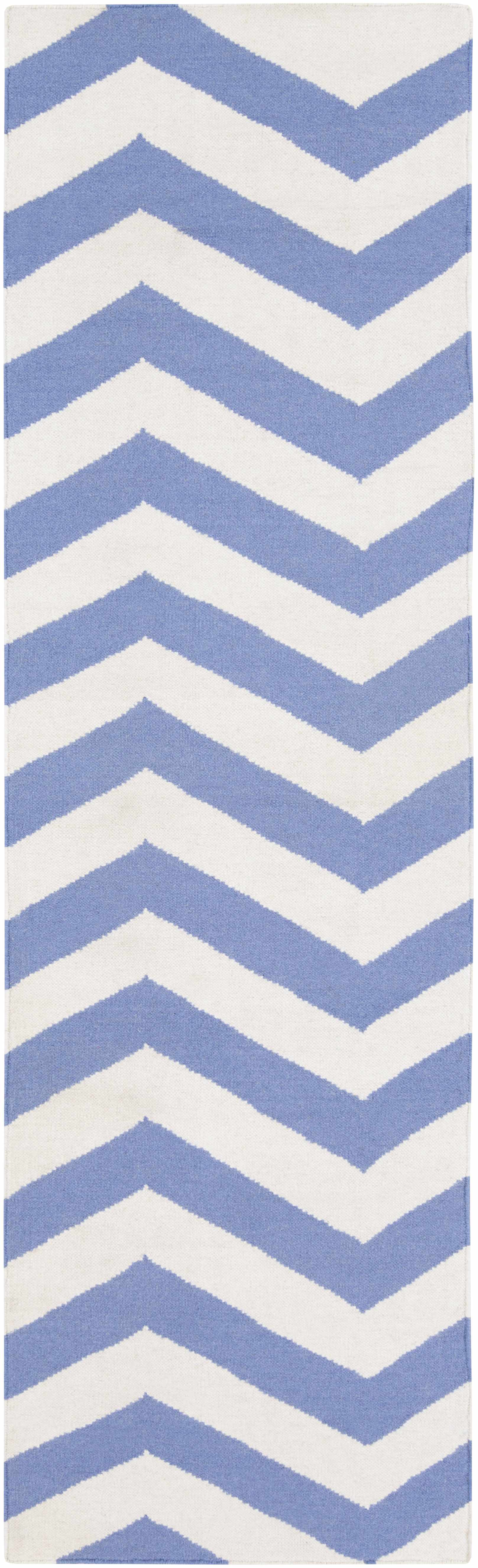 Irmo 2'6in x 8' Transitional Flat Weave Moroccan Trellis Wool Runner - Hauteloom