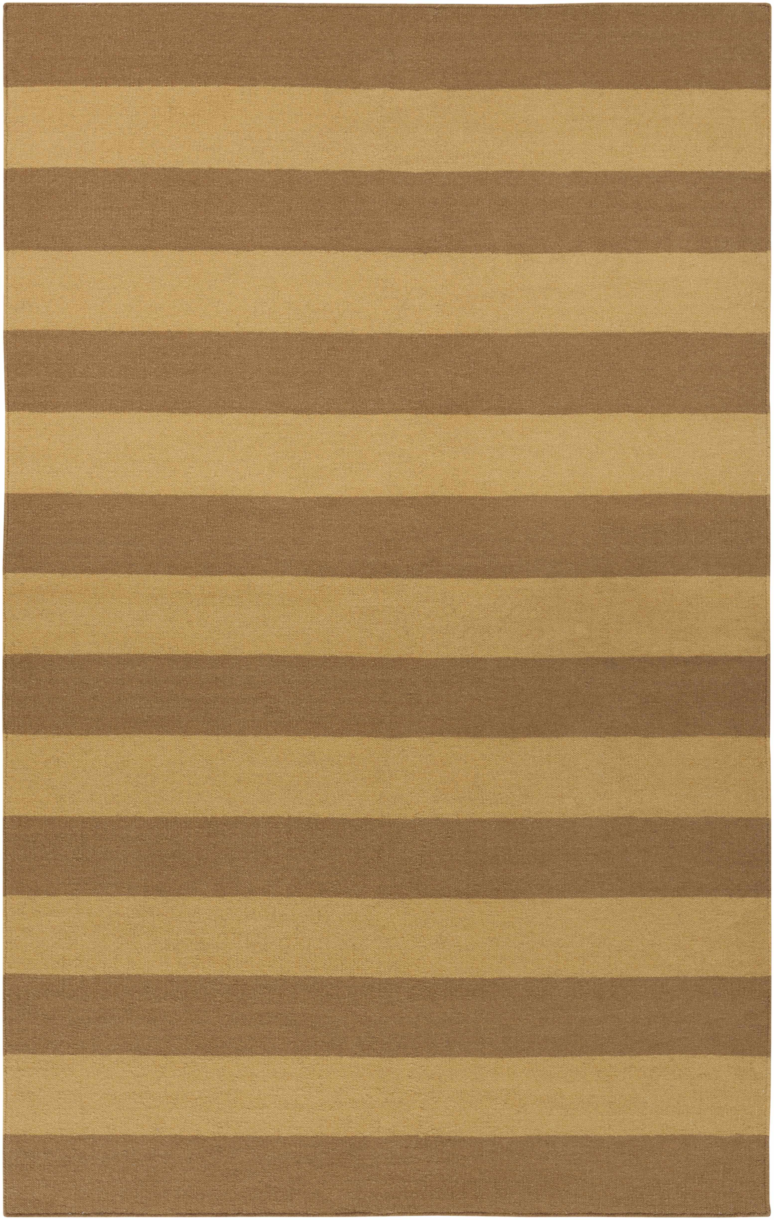 Vieques 2' x 3' Striped Flatweave Farmhouse Stripes Wool Area Rug - Hauteloom