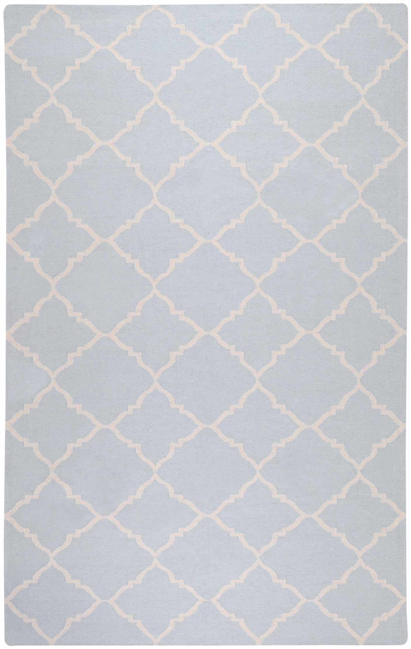 Nadeau 8' x 11' Transitional Flat Weave Moroccan Trellis Wool Area Rug - Hauteloom