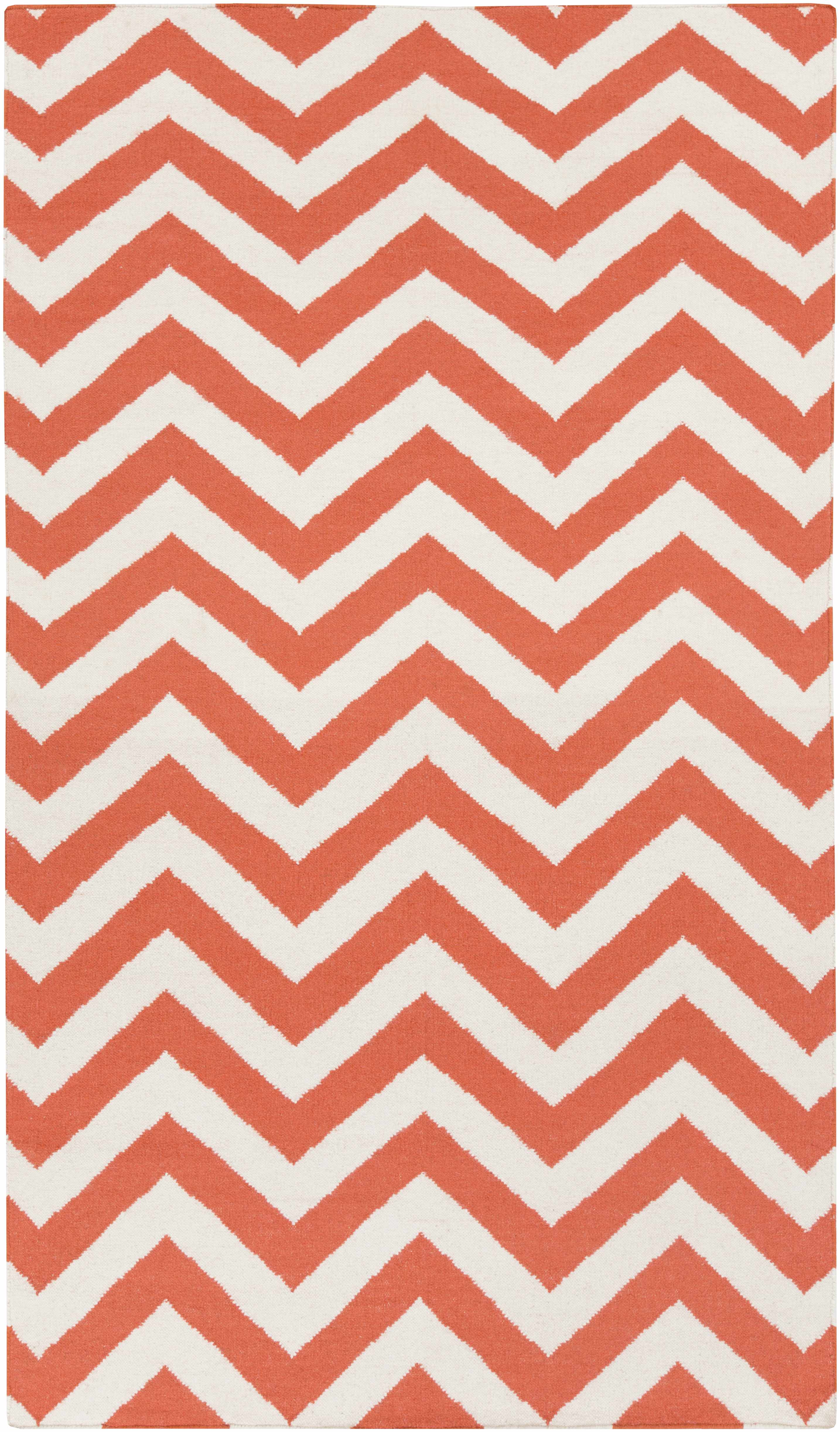 Hobgood 5' x 8' Transitional Flatweave Farmhouse Stripes Wool Area Rug - Hauteloom