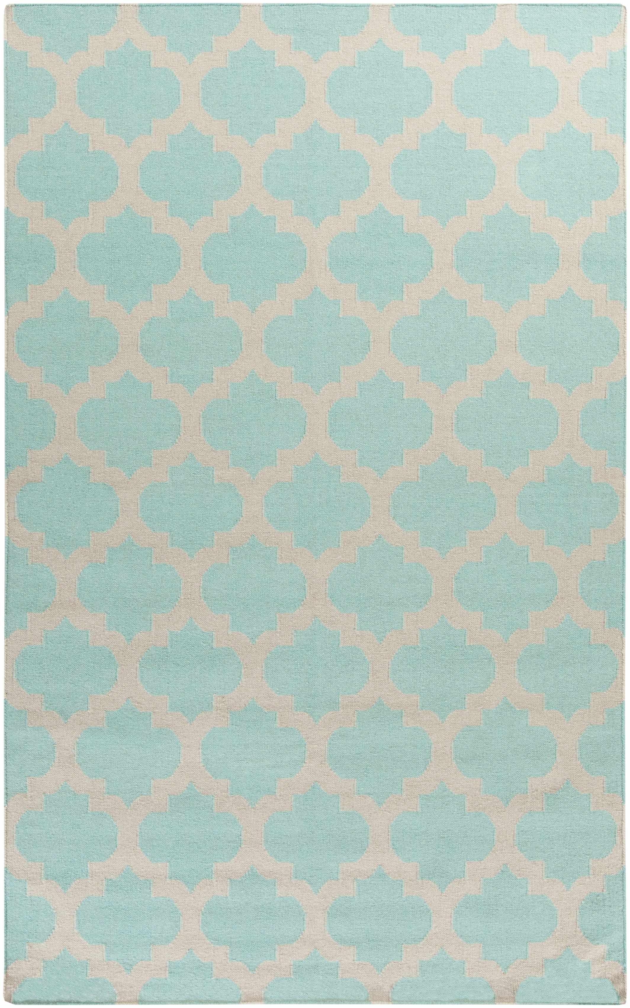 Bretz 8' x 11' Transitional Flat Weave Moroccan Trellis Wool Area Rug - Hauteloom