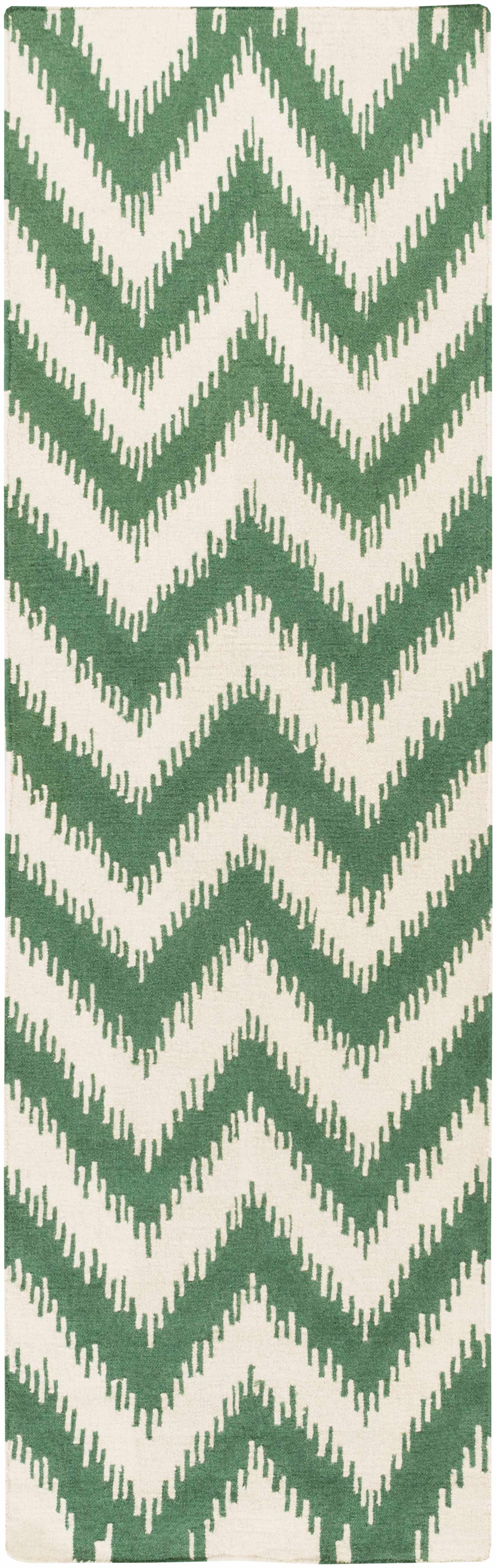 Parsonsfield 2'6in x 8' Flatweave Farmhouse Stripes Wool Runner - Hauteloom