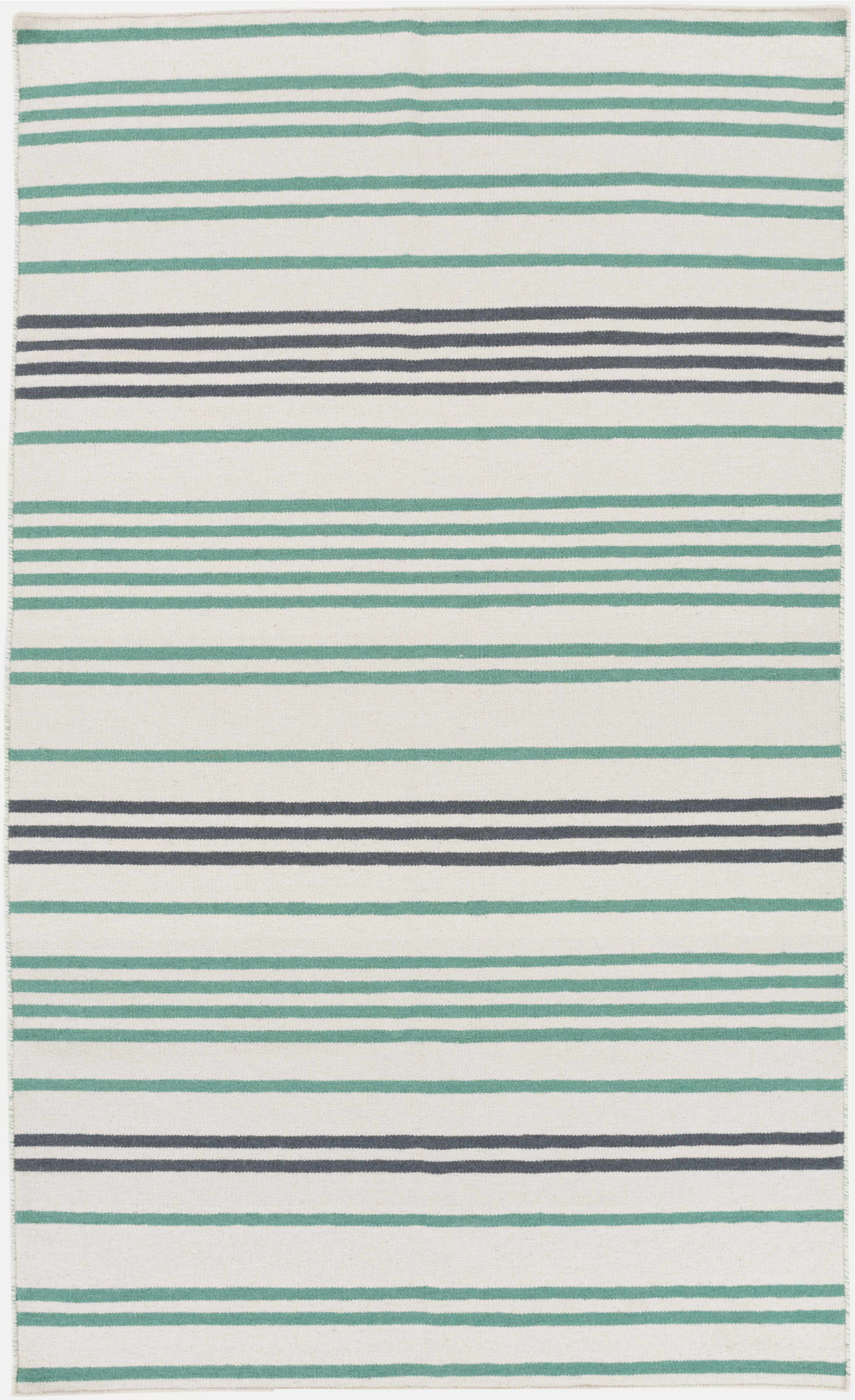 Ridgeside 8' x 11' Striped Flatweave Farmhouse Stripes Wool Area Rug - Hauteloom
