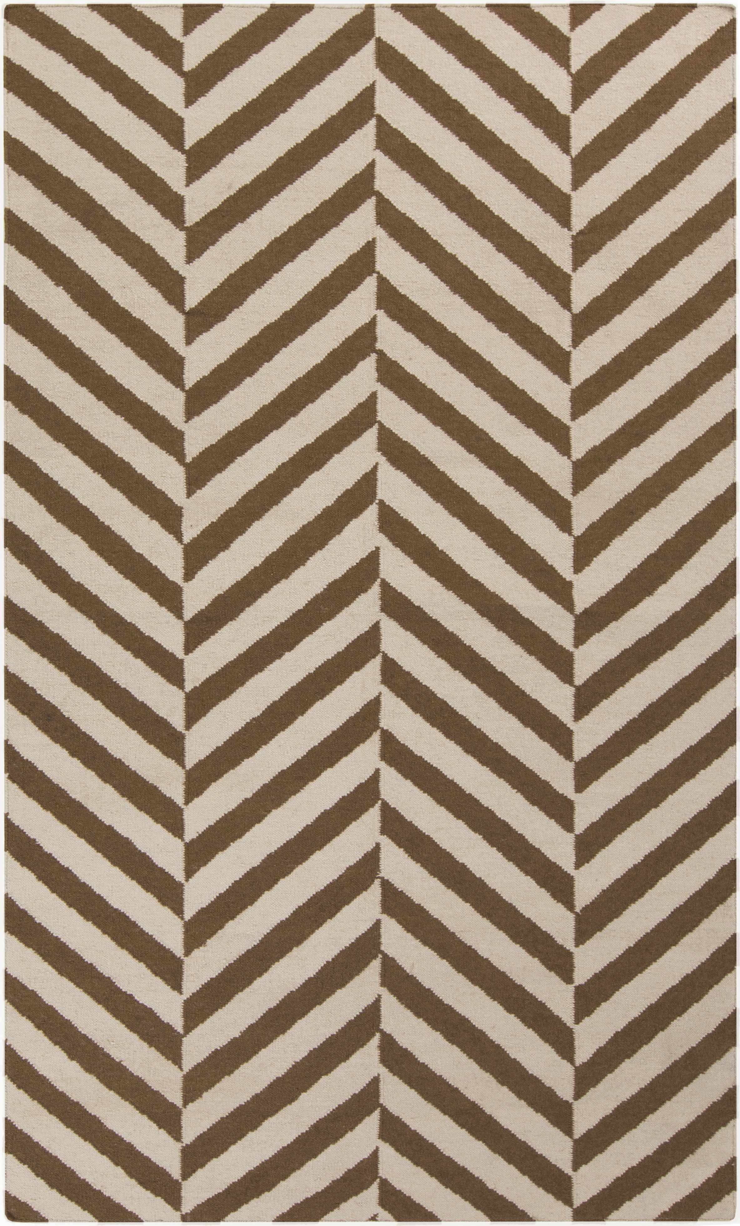 Seibert 8' x 11' Transitional Flatweave Farmhouse Stripes Wool Area Rug - Hauteloom