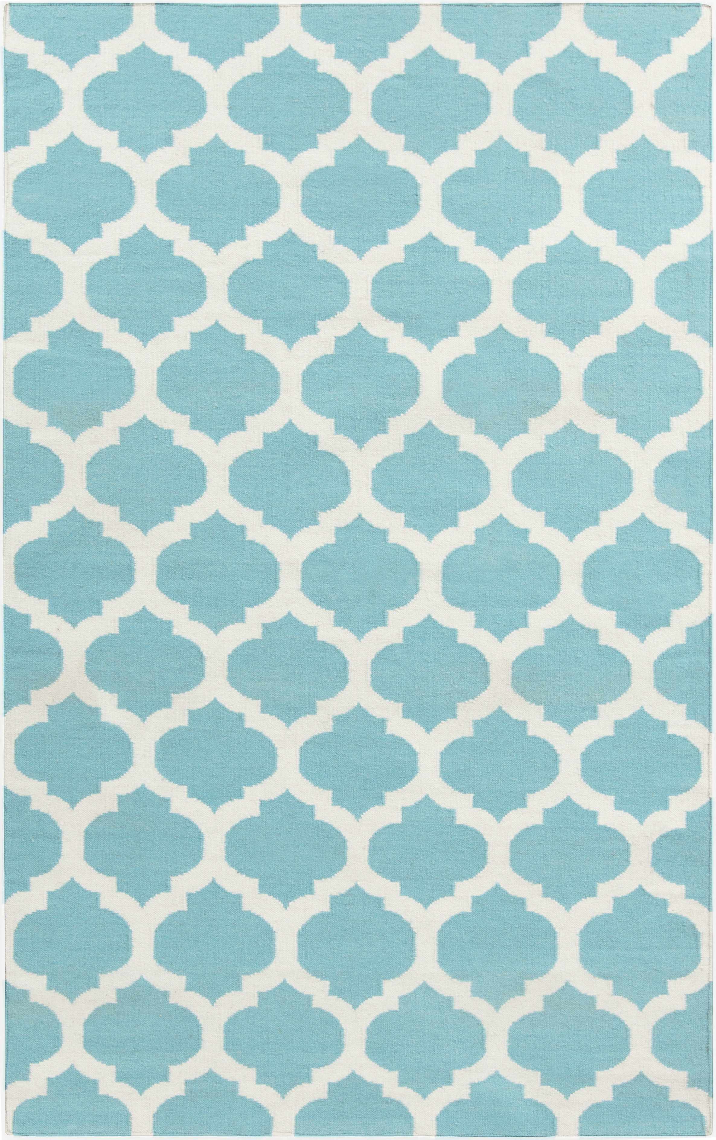 Wymore 2' x 3' Transitional Flatweave Moroccan Trellis Wool Area Rug - Hauteloom