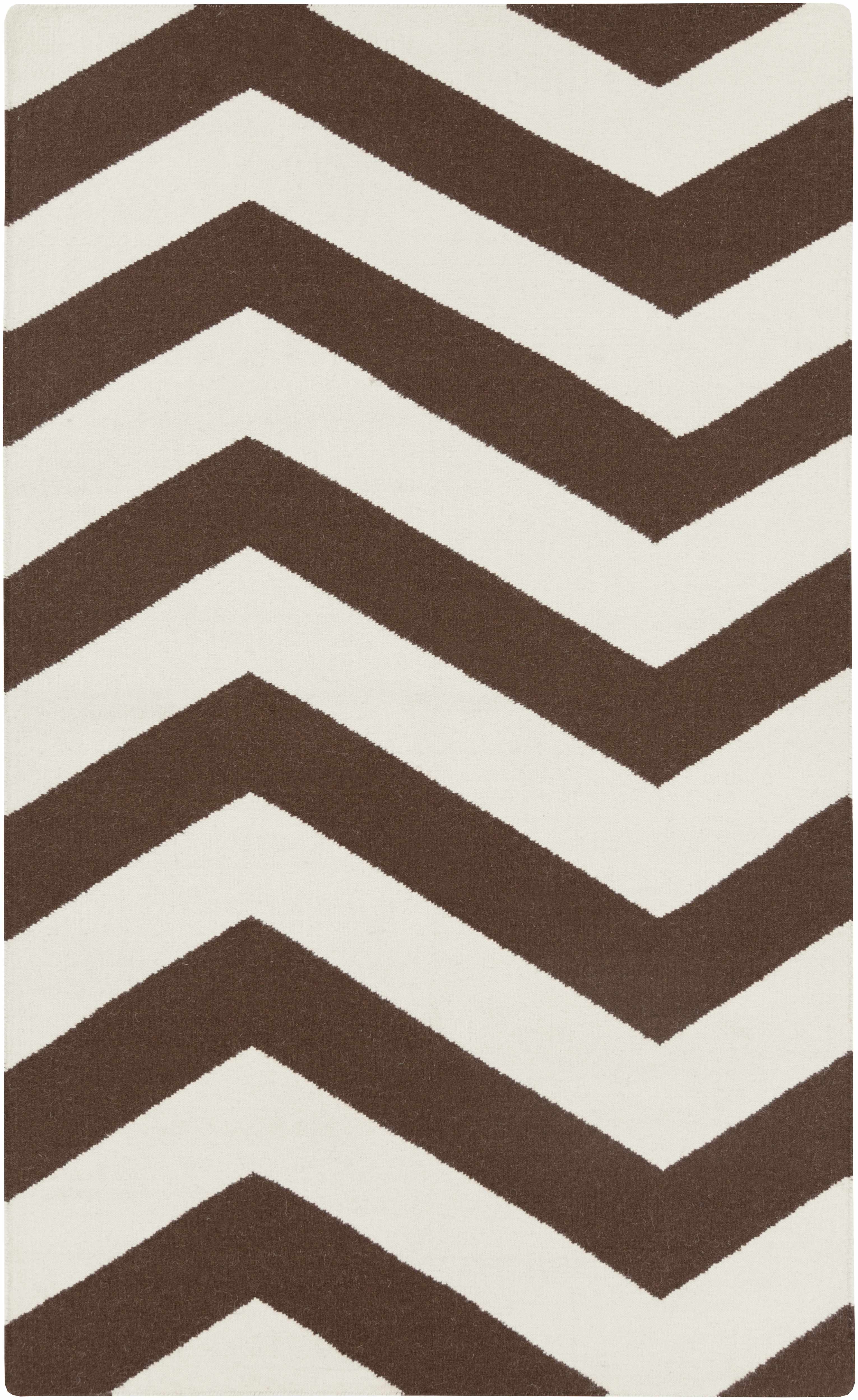 Kevil 8' x 11' Transitional Flatweave Farmhouse Stripes Wool Area Rug - Hauteloom