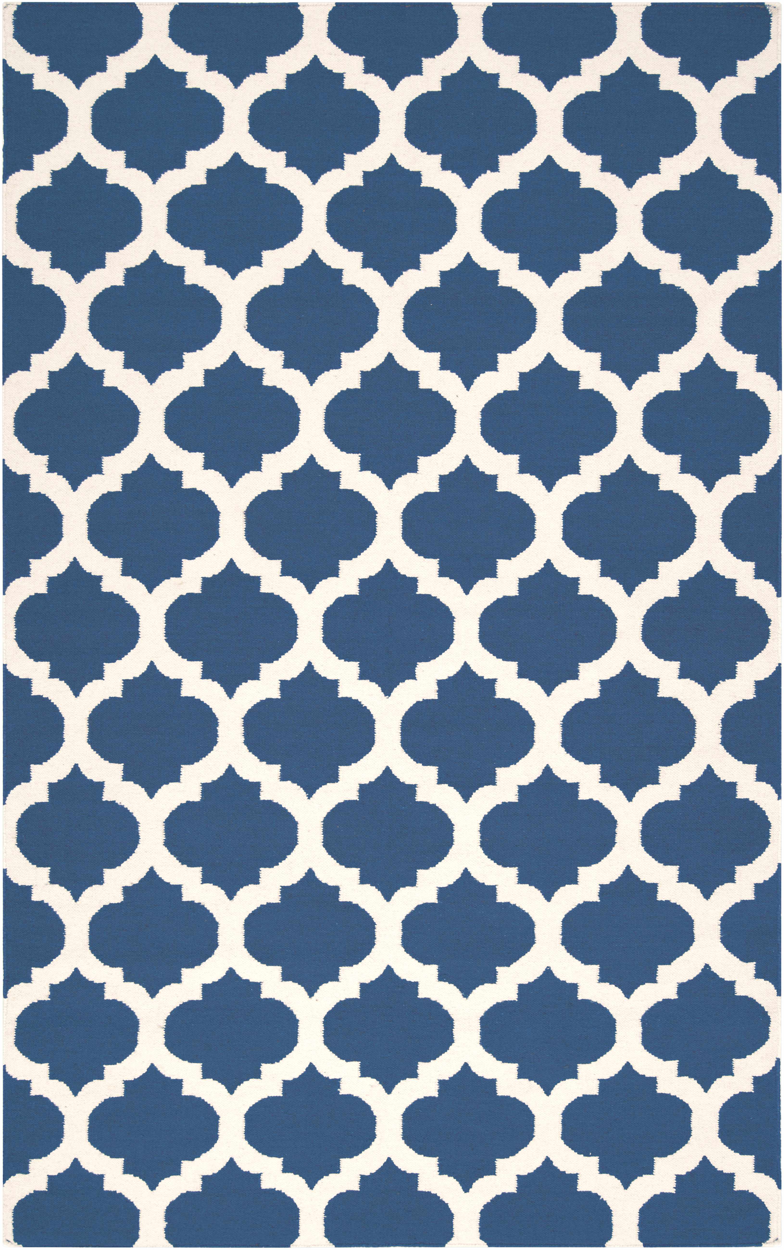 Centenary 8' x 11' Transitional Flat Weave Moroccan Trellis Wool Area Rug - Hauteloom