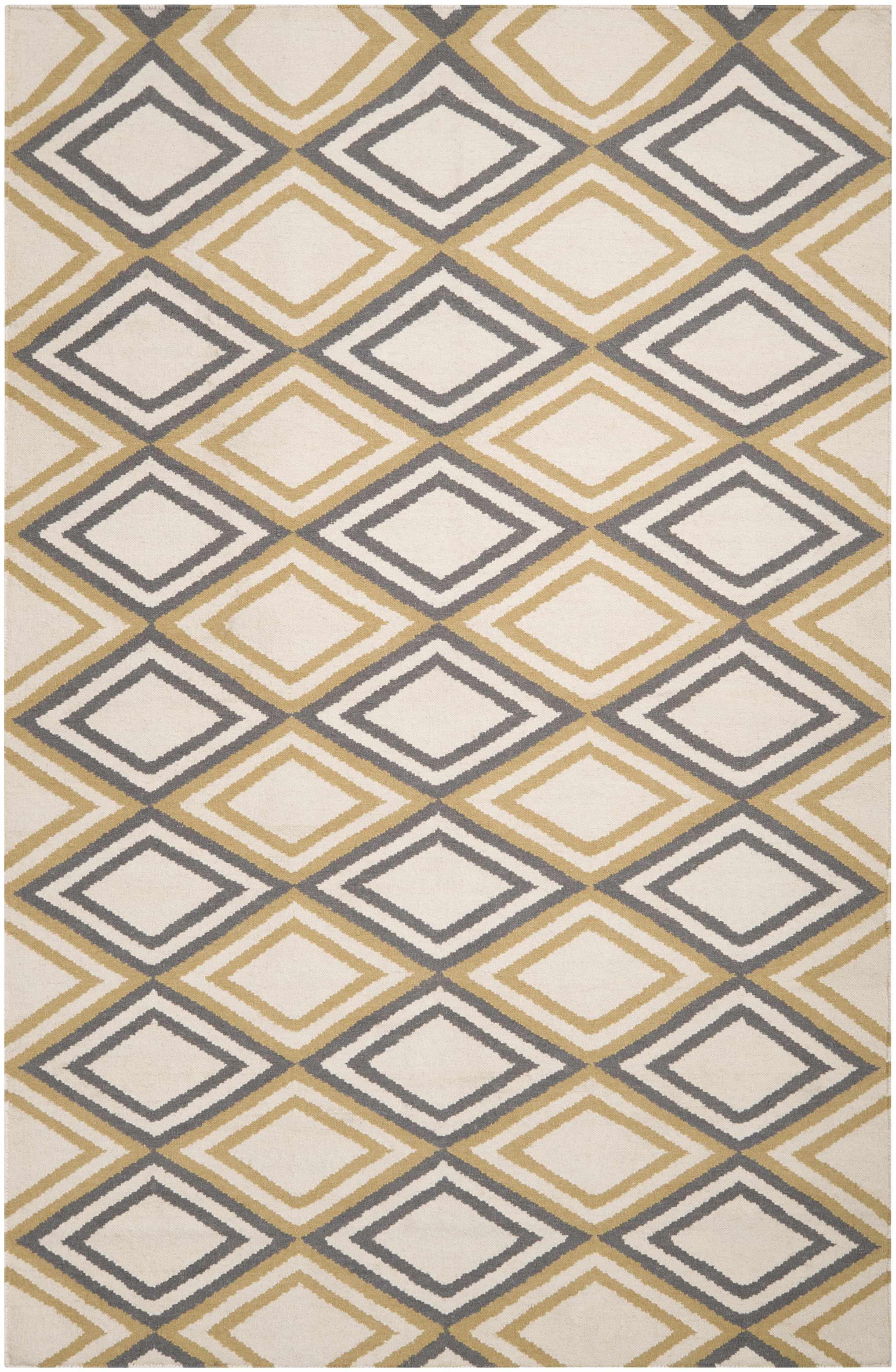 Readstown 8' x 11' Modern Flat Weave Moroccan Trellis Wool Area Rug - Hauteloom