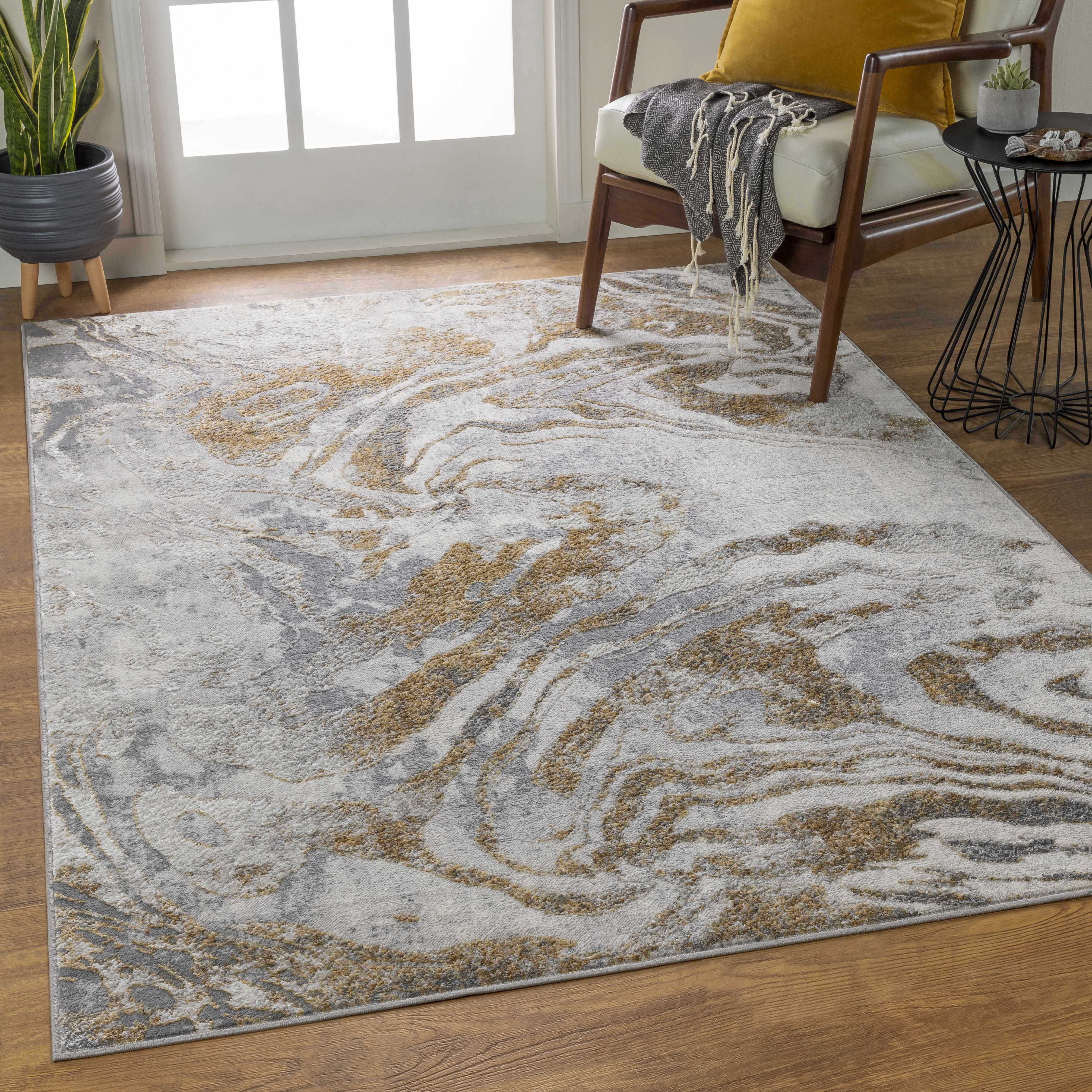 Lapinig 6'6in x 9'2in Modern Contemporary Bohemian Abstract Area Rug - Hauteloom