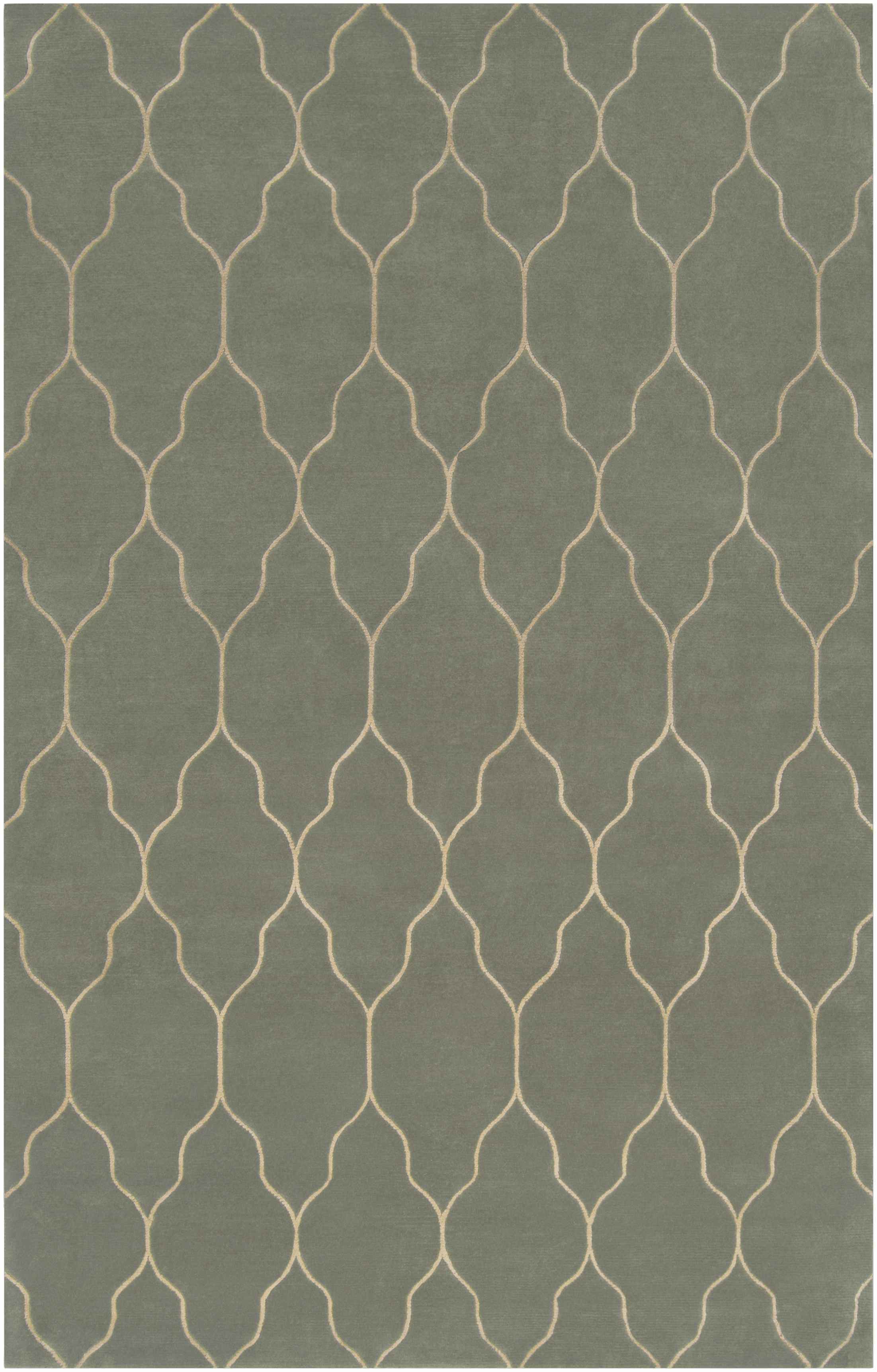 Woodland 5' x 8' Transitional Modern Moroccan Trellis Wool Area Rug - Hauteloom
