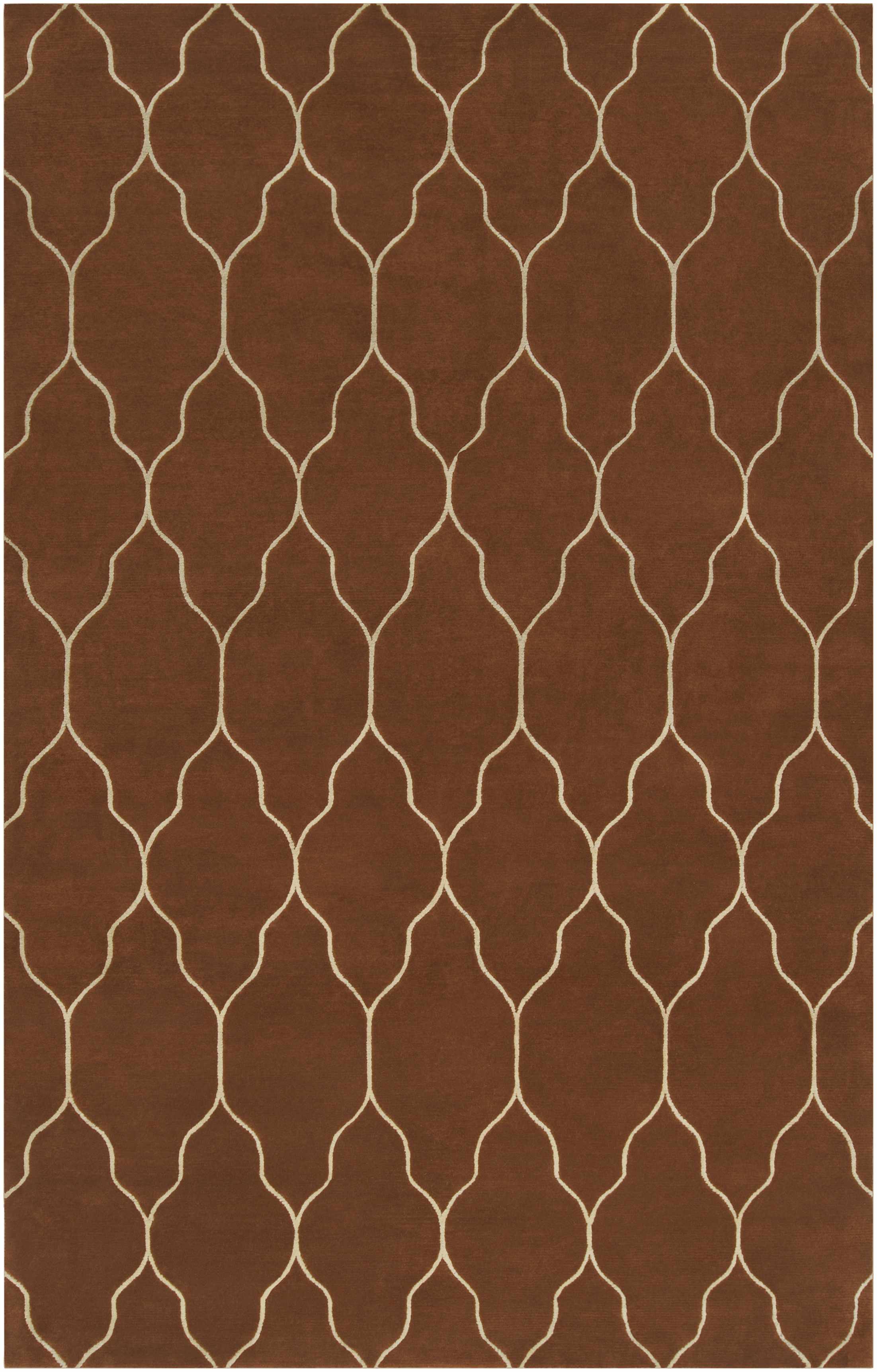 Hermitage 2' x 3' Transitional Modern Moroccan Trellis Wool Area Rug - Hauteloom