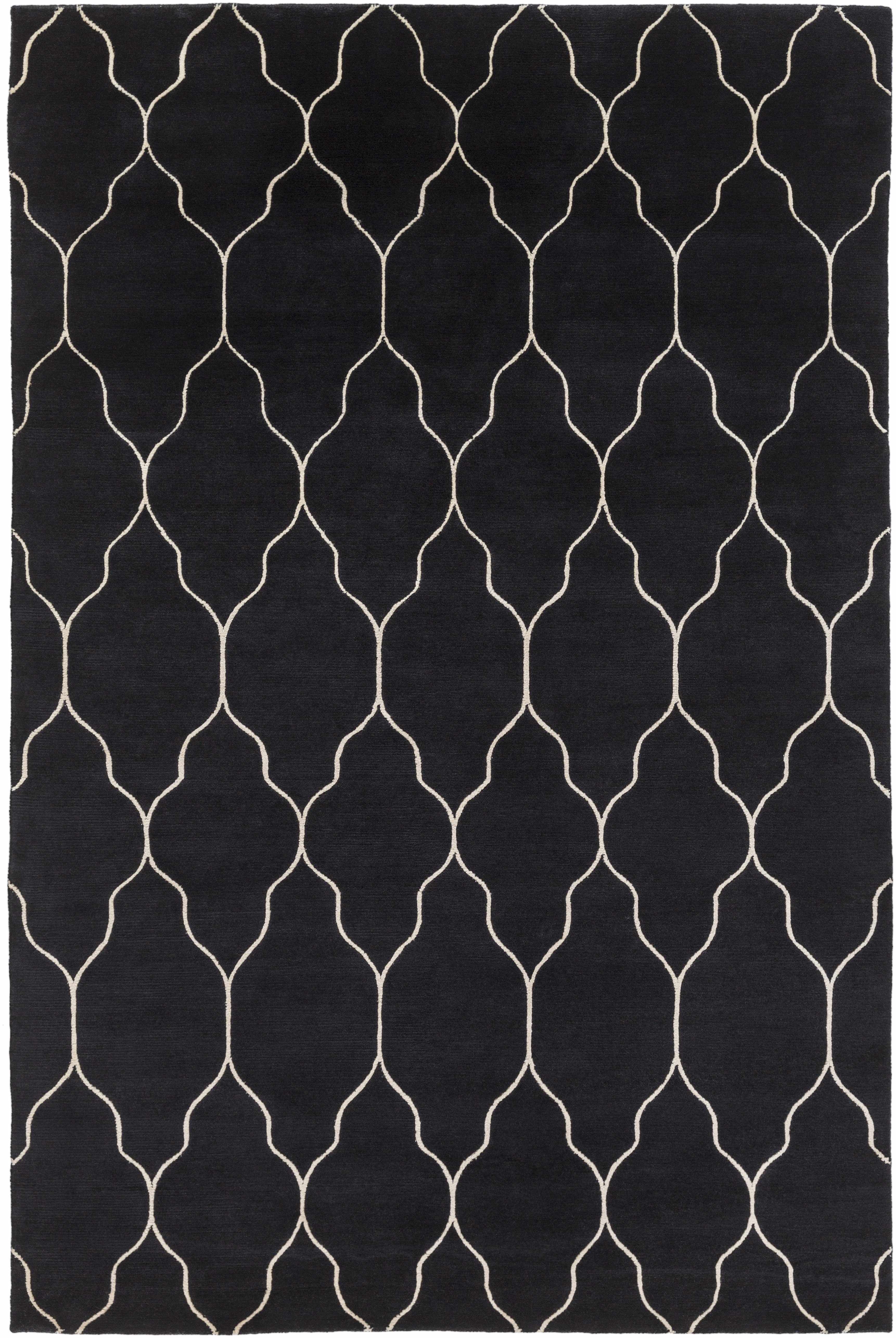 Hemingway 2' x 3' Transitional Moroccan Farmhouse Trellis Wool Area Rug - Hauteloom