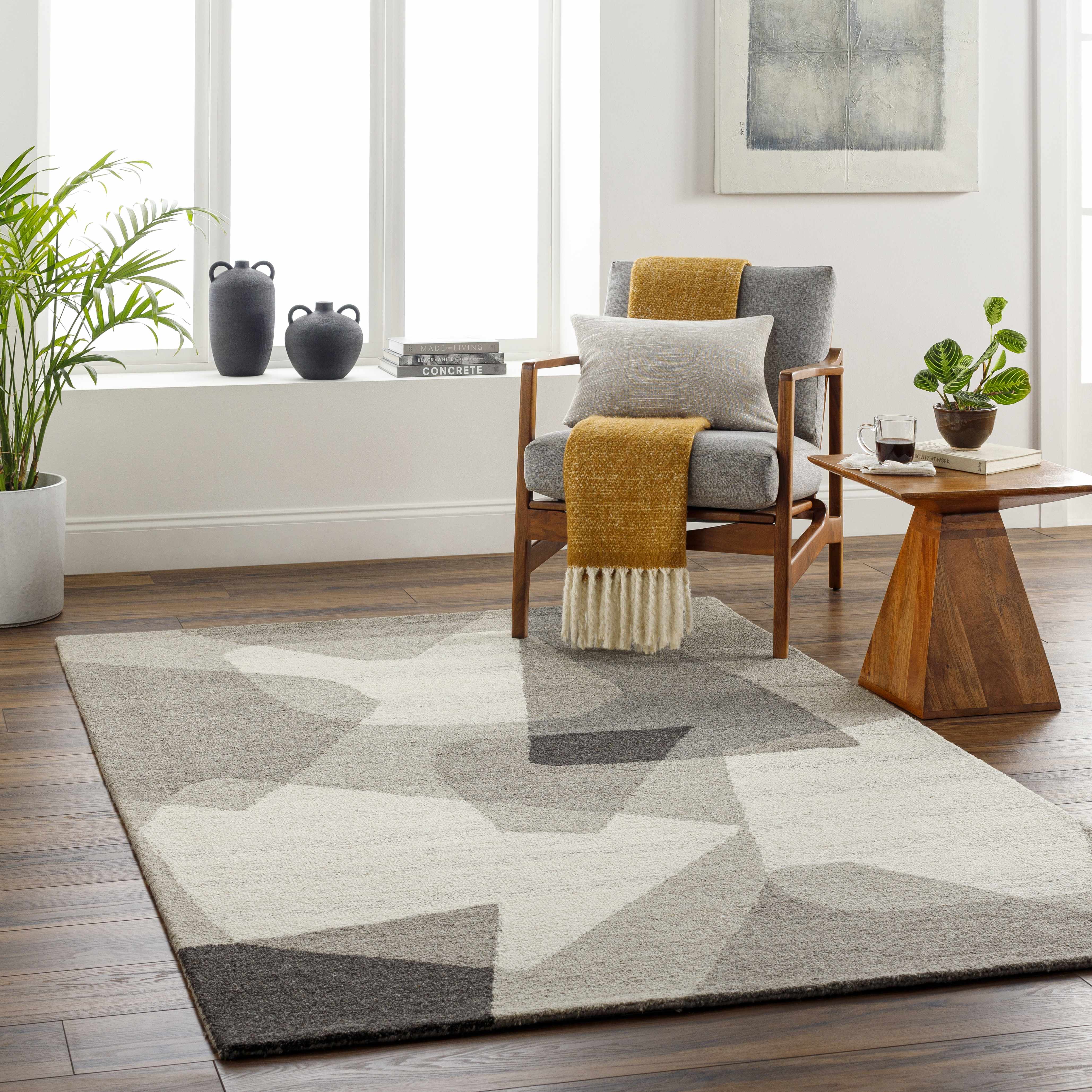 Colin 5' x 7'6in Wool Area Rug - Hauteloom