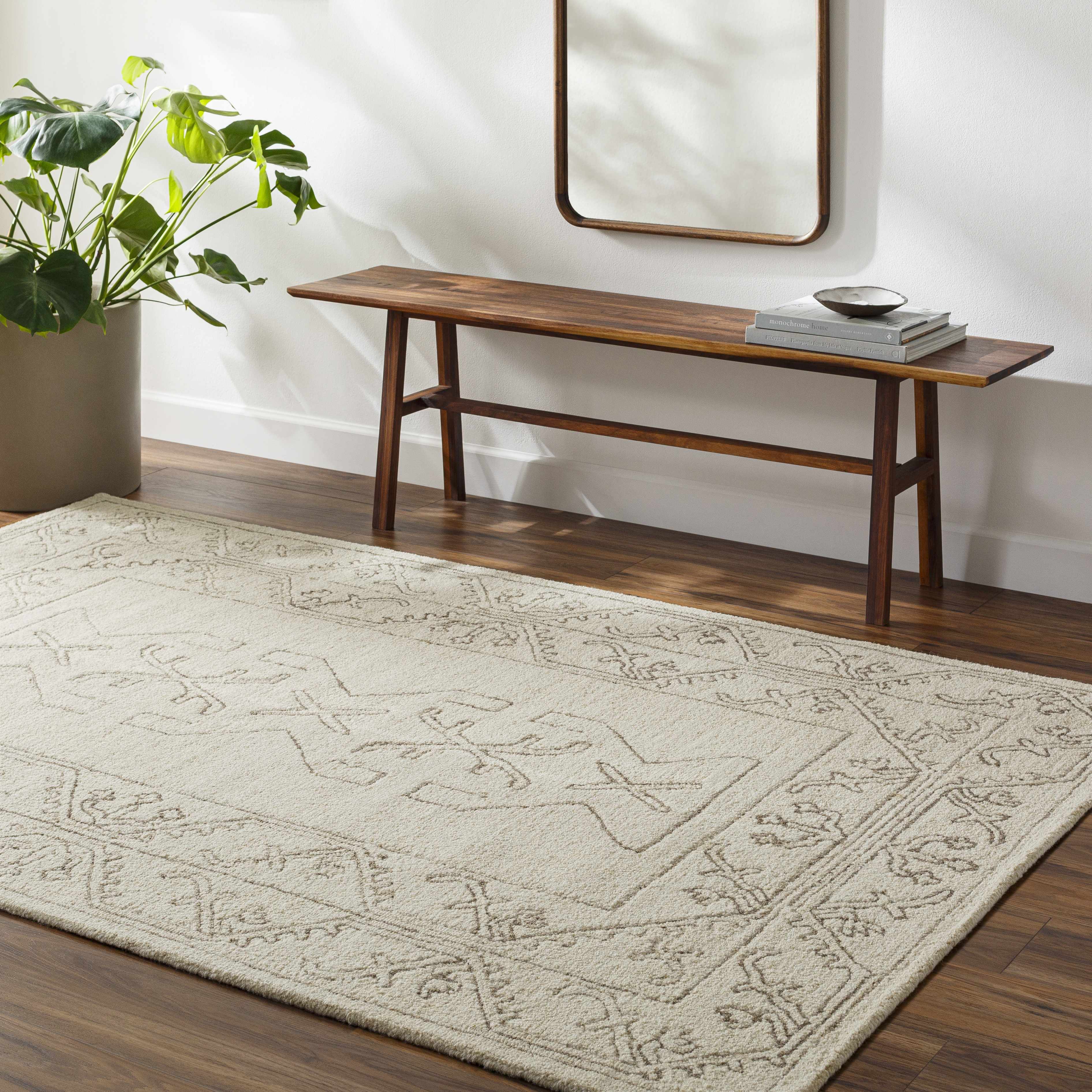 Adina 8' x 10' Wool Area Rug - Hauteloom