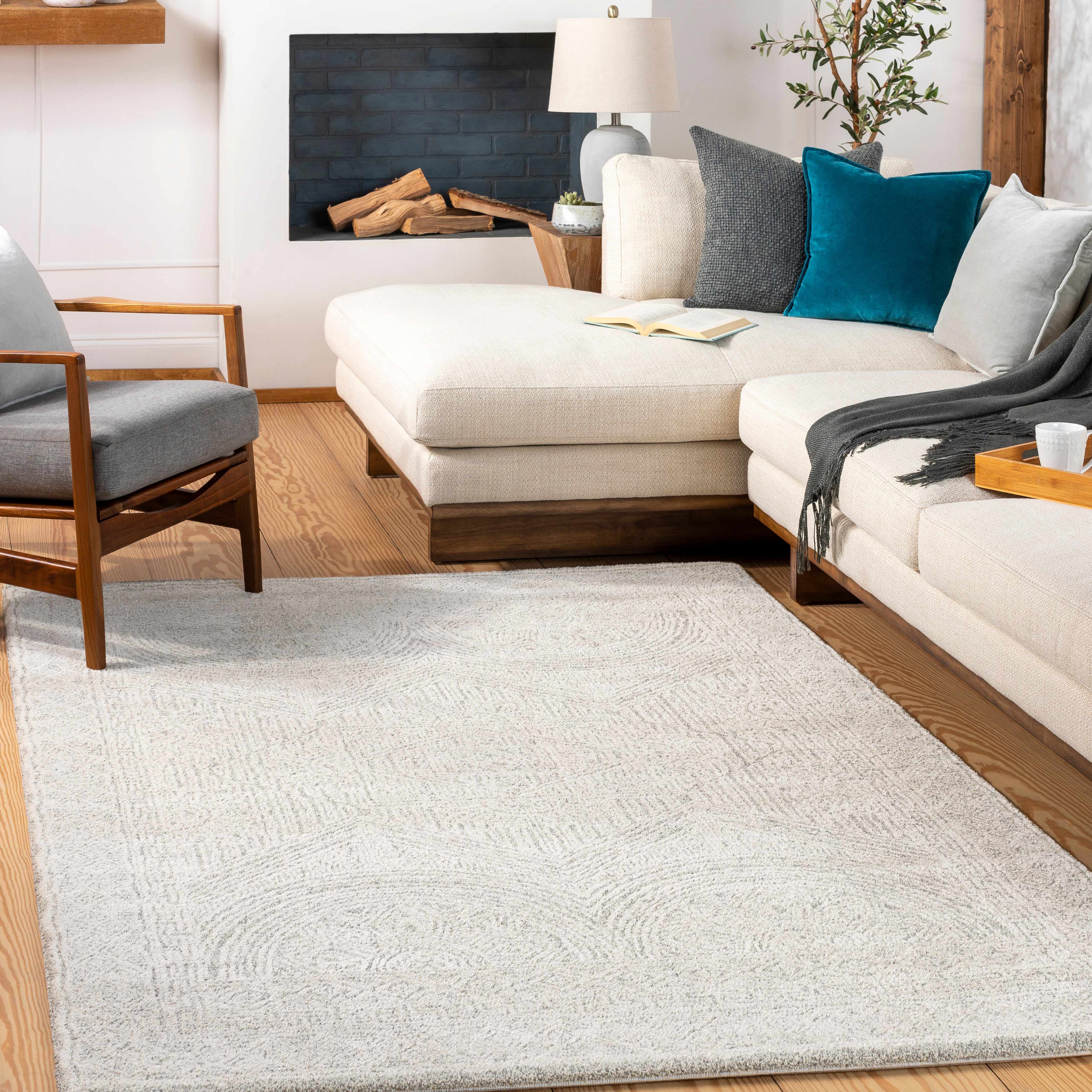 Middleville 6'7in x 9'6in Modern Area Rug - Hauteloom