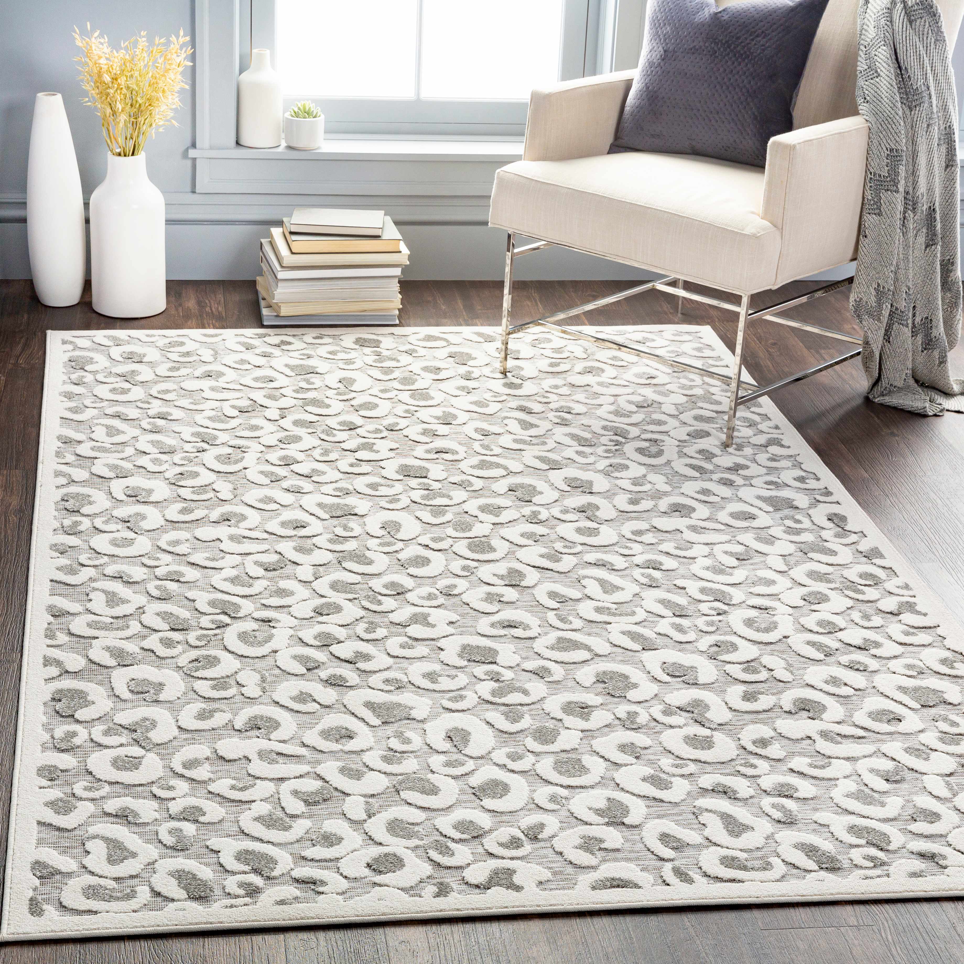 Seascale 6'7in x 9' Modern Outdoor Area Rug - Hauteloom