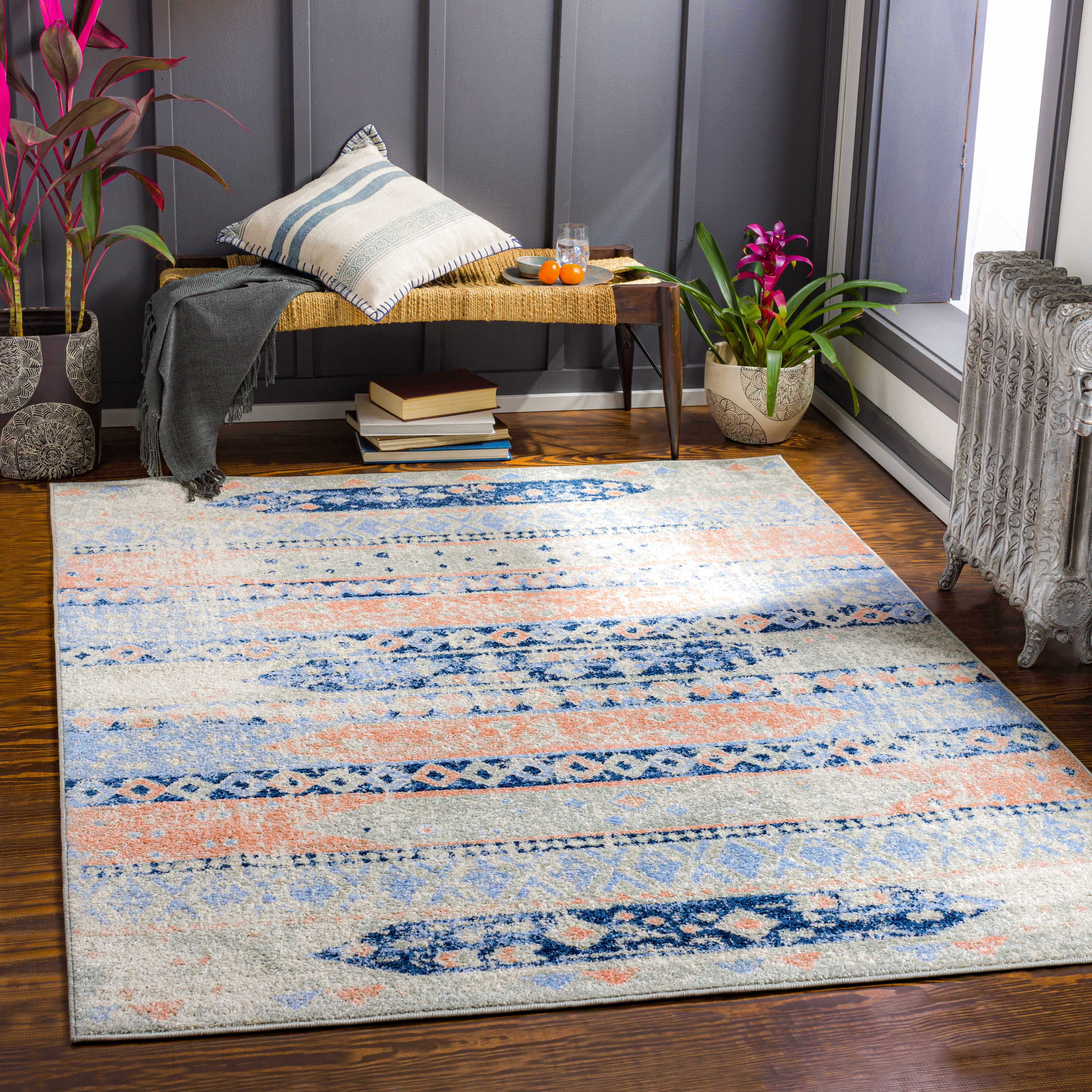 Breinigsville 6'7in x 9' Updated Traditional Area Rug - Hauteloom
