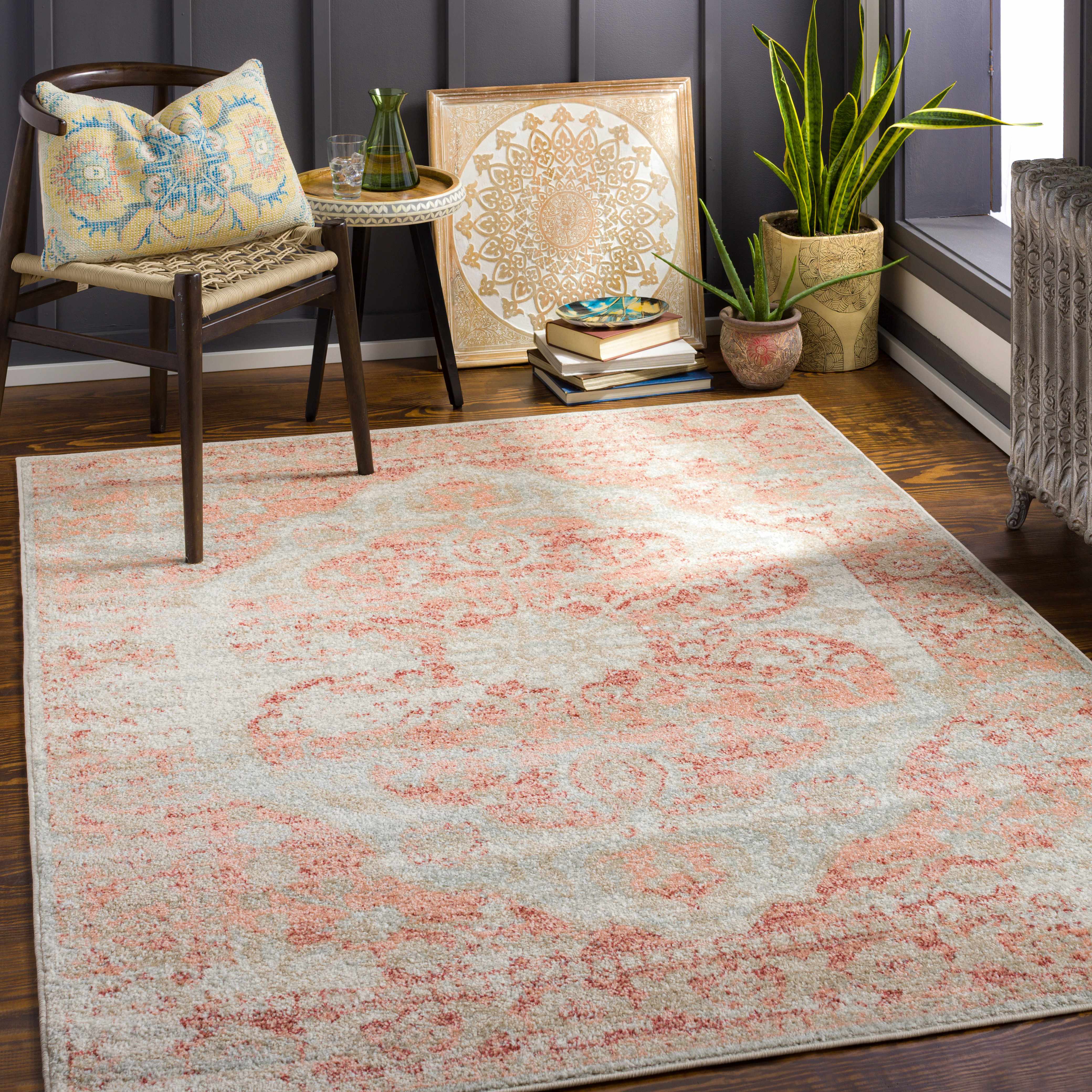 Girrawheen 7'10in x 10'3in Updated Traditional Farmhouse Area Rug - Hauteloom
