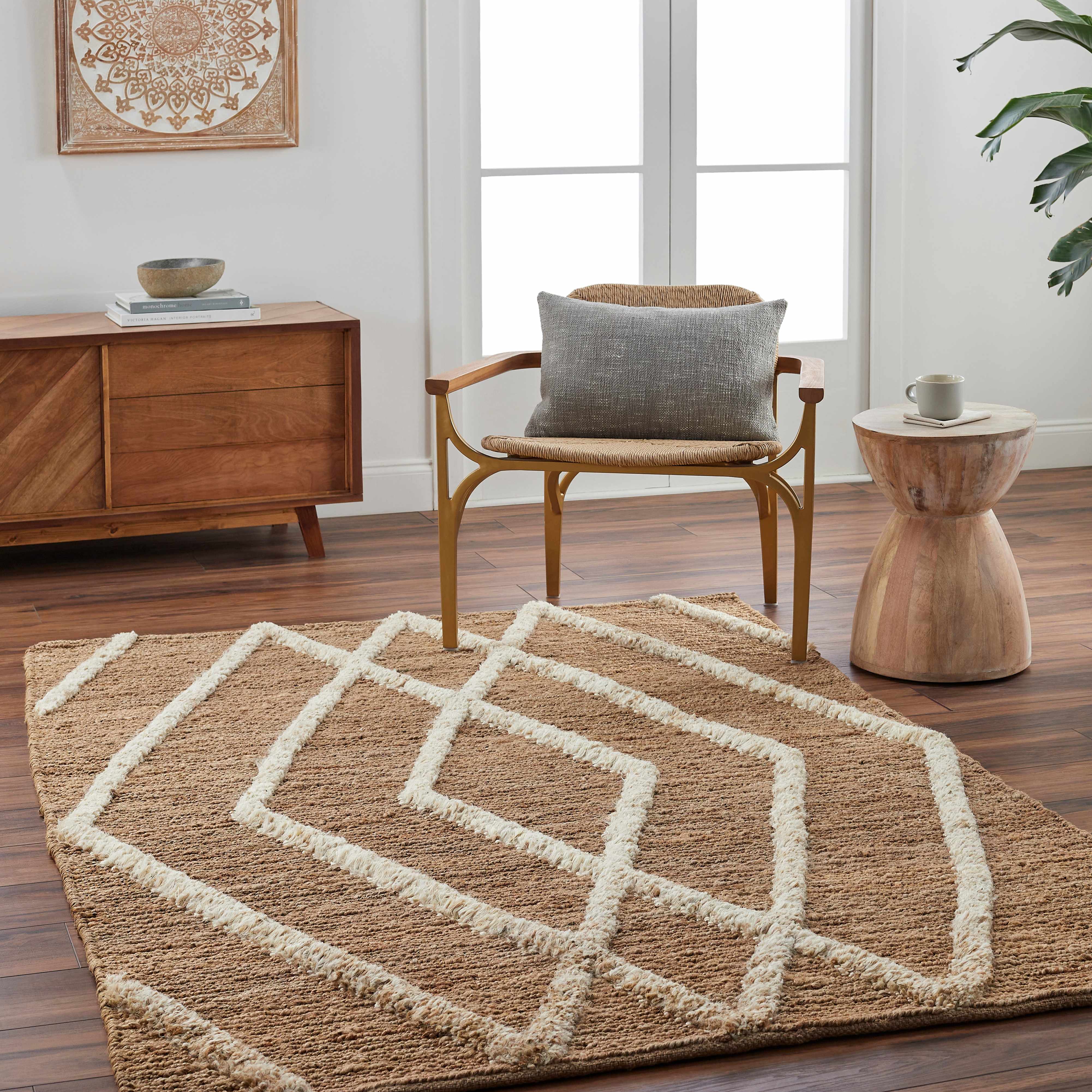 Allie 5' x 7'6in Jute Outdoor Area Rug - Hauteloom