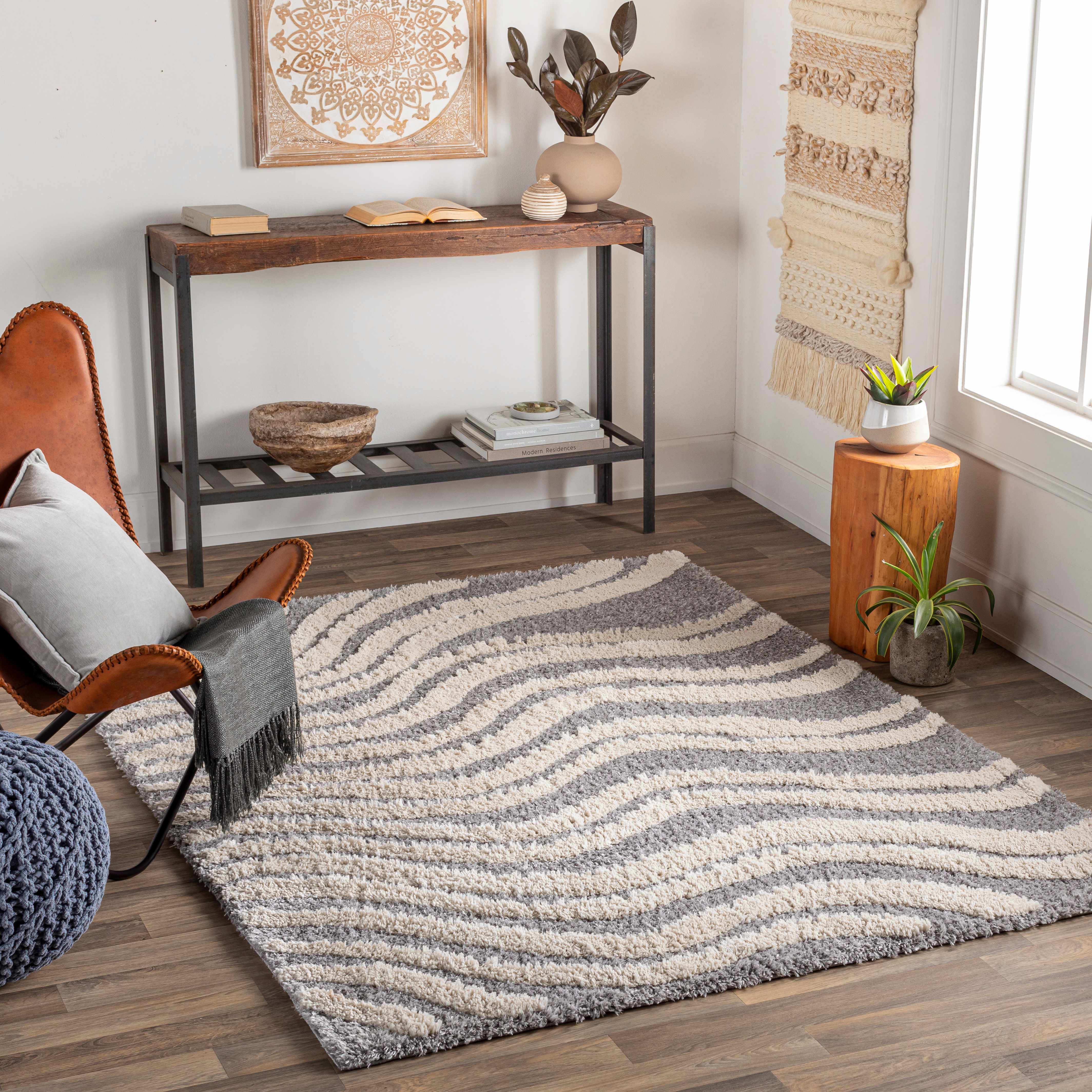 Bosdak 9'2in x 12' Shag Plush Area Rug - Hauteloom