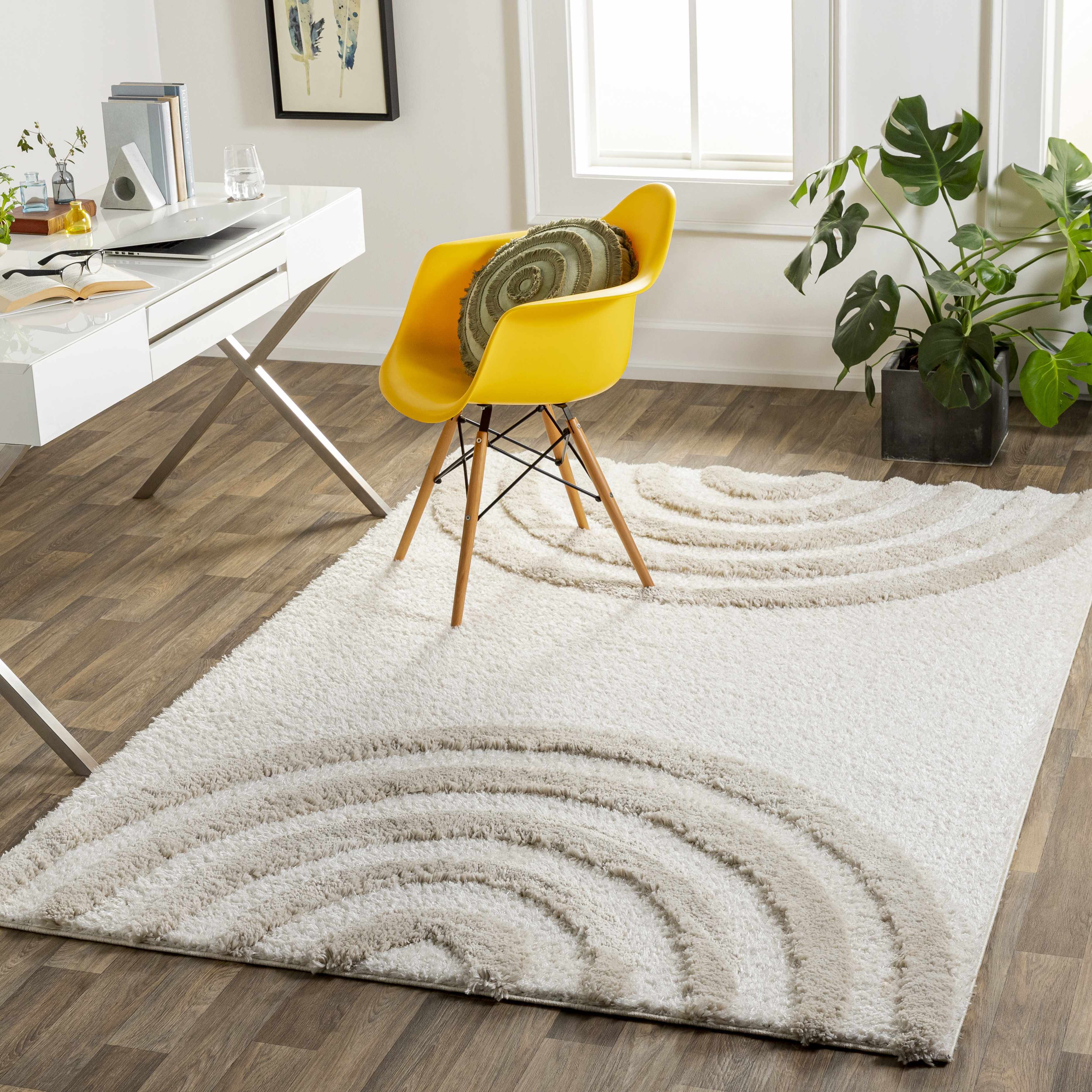 Connerton 6'7in x 9' Shag Plush Area Rug - Hauteloom