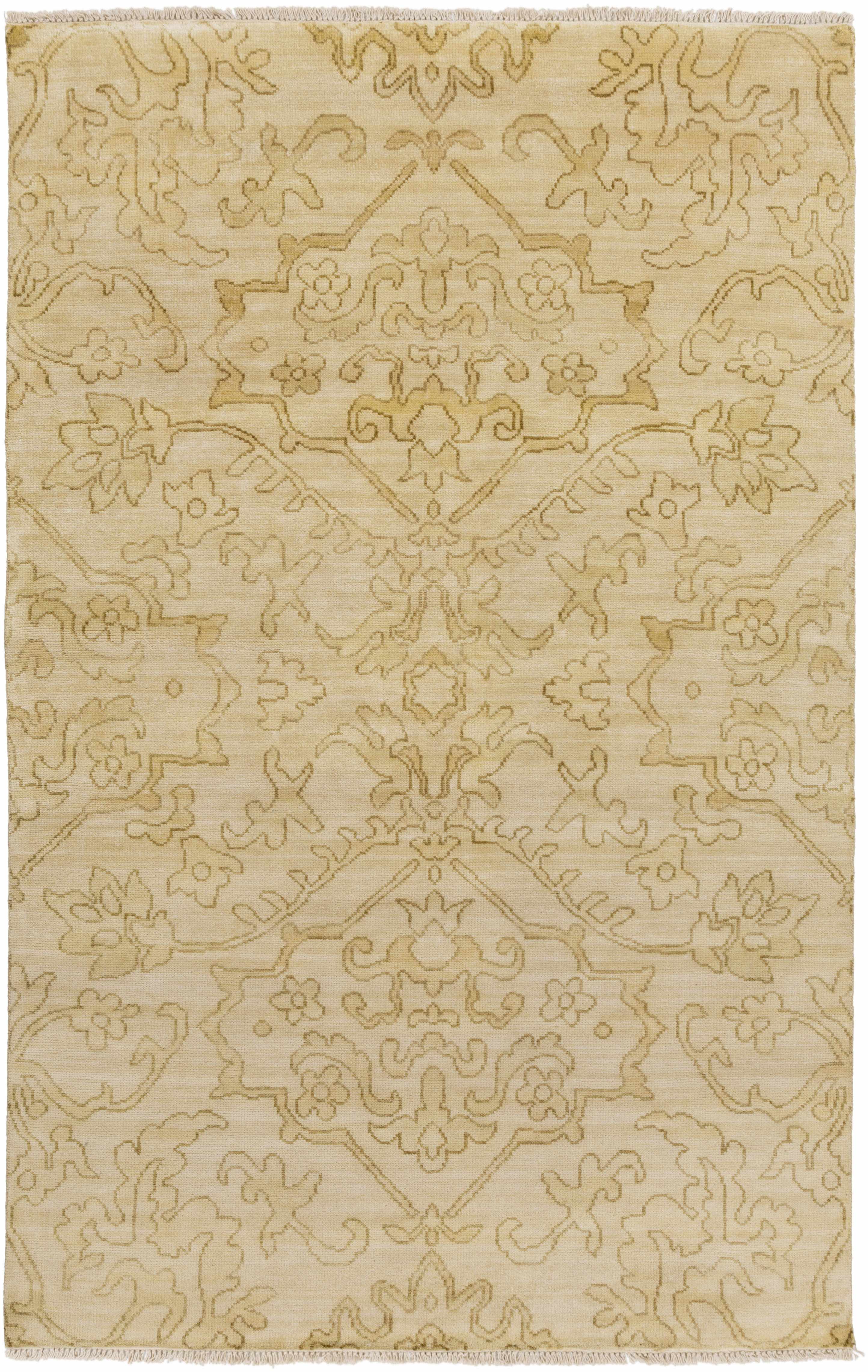 Schererville 5'6in x 8'6in Traditional Handmade Updated Bohemian NZ Wool Area Rug - Hauteloom
