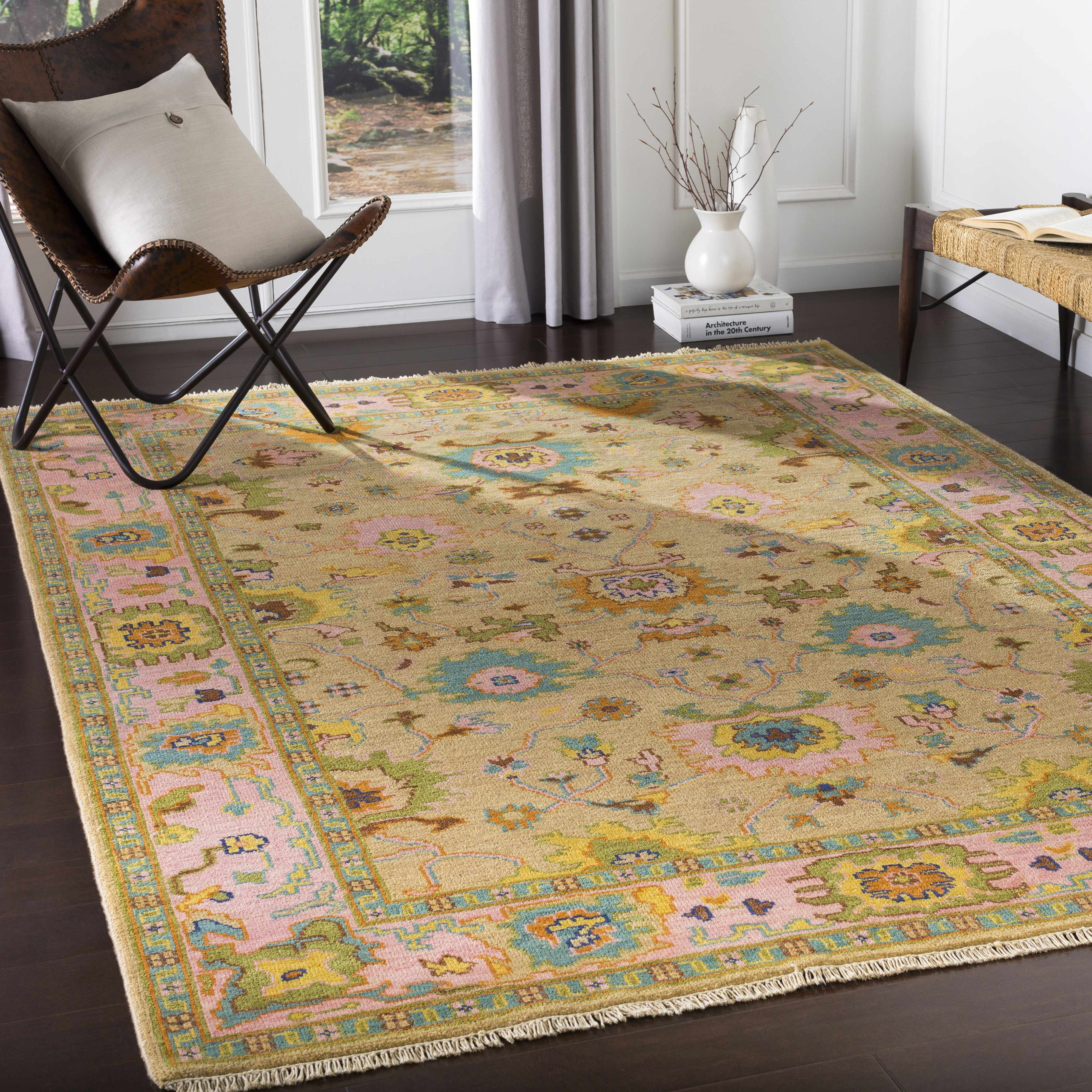 Peacham 8' x 11' Traditional NZ Wool Area Rug - Hauteloom
