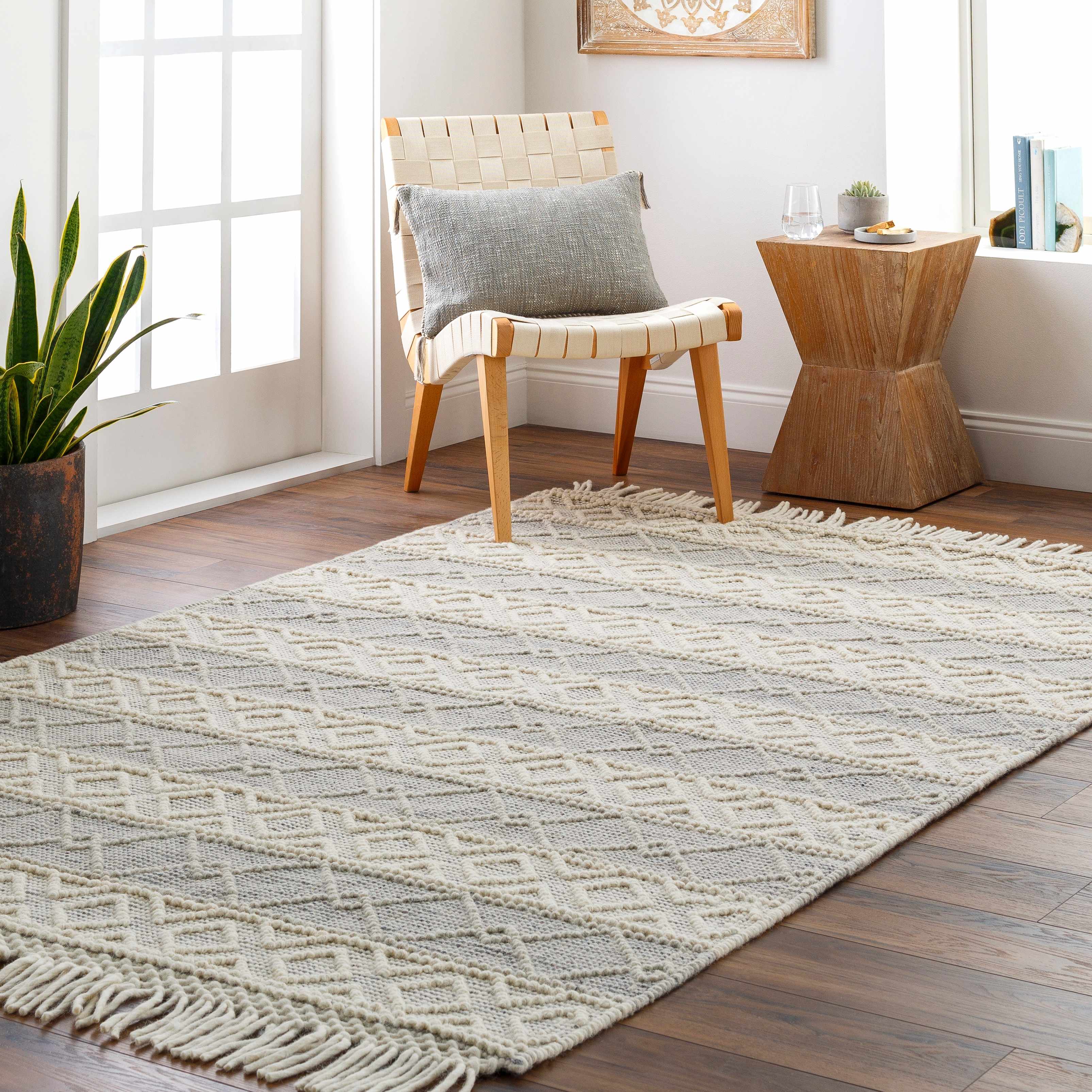 Zaza 5' x 8' Wool Area Rug - Hauteloom